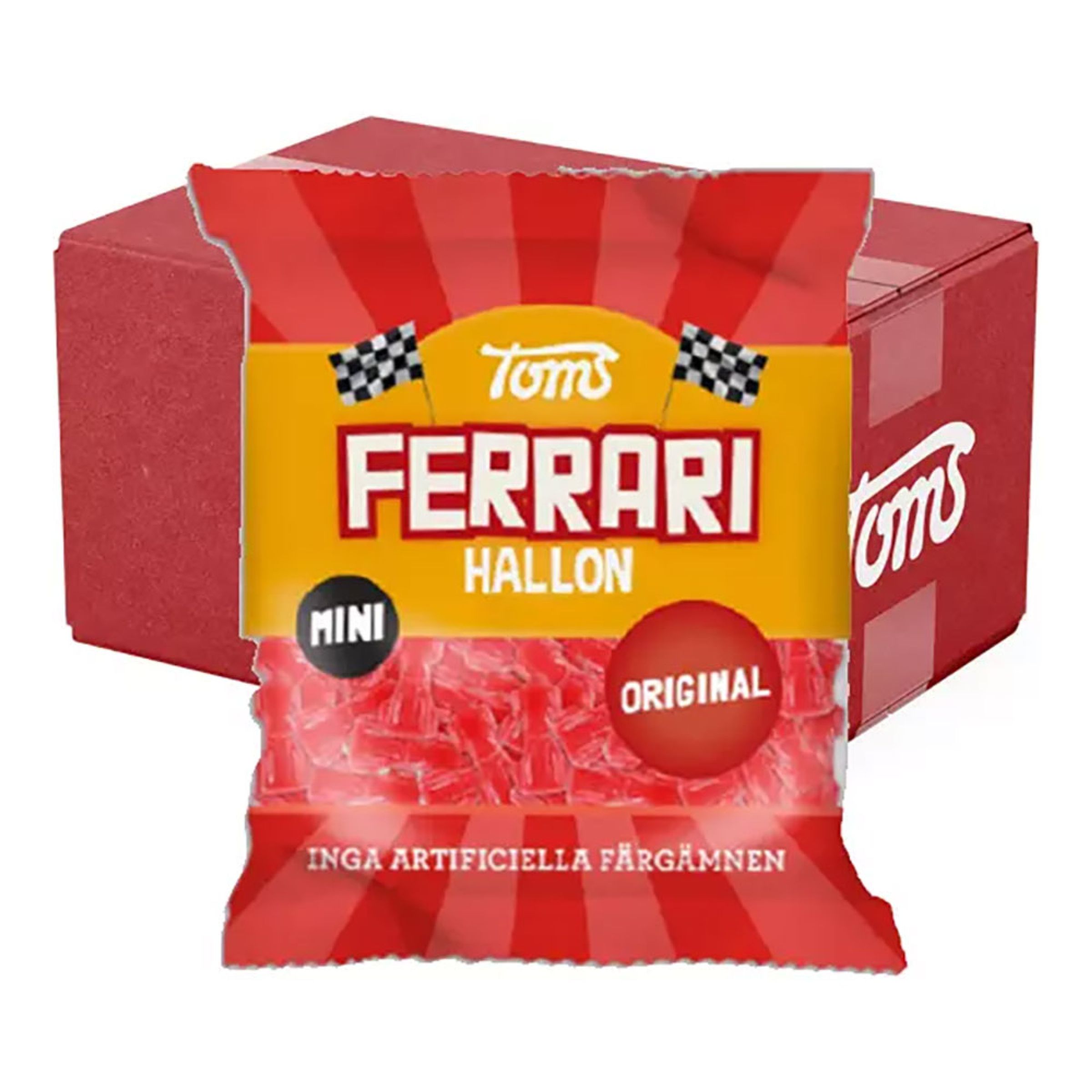 Toms Ferrari Mini Original Storpack - 15 x 80 g | Hem - Godis & Läsk - Godis - Gelégodis | Pryloteket