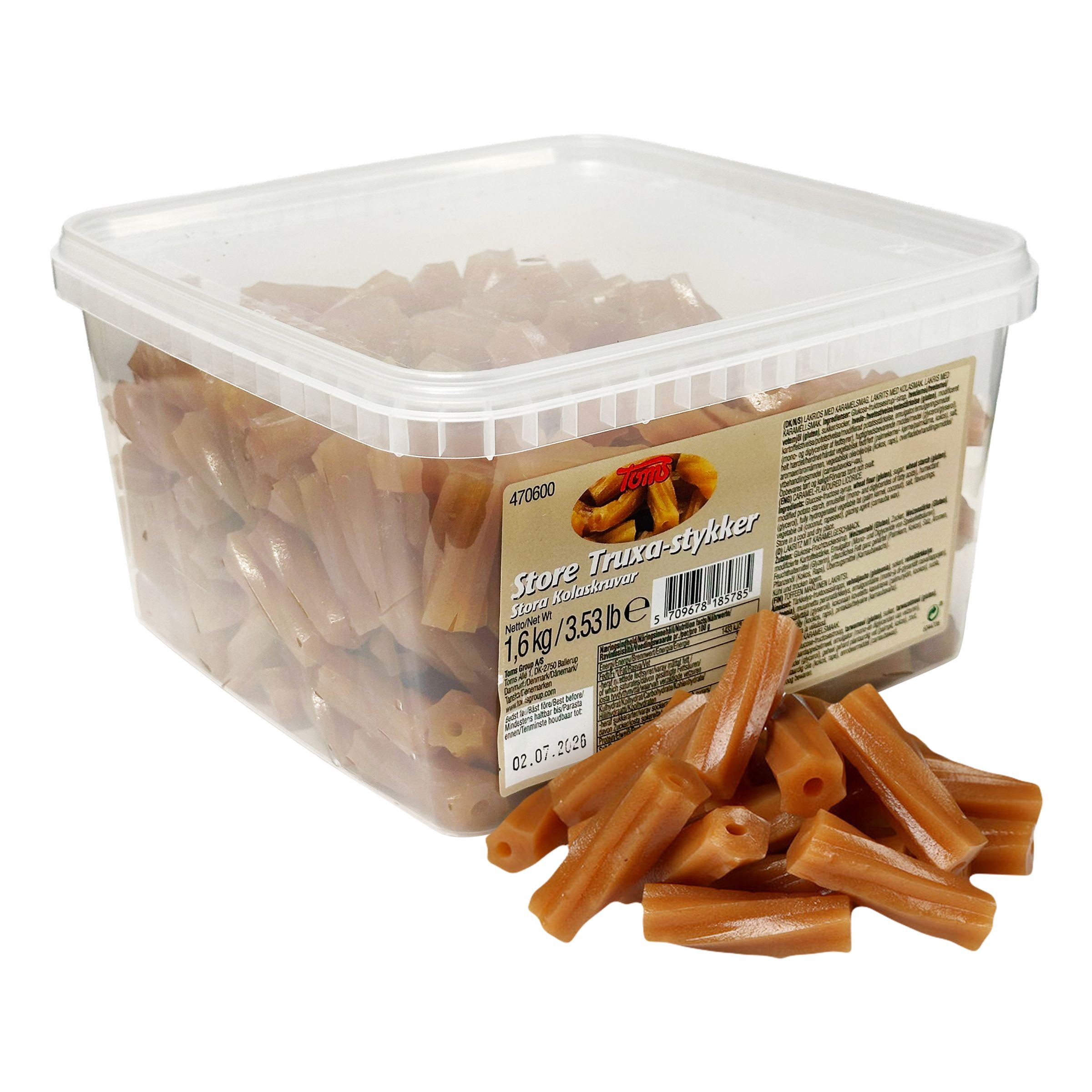 Toms Store Karamelskruer Økonomipakke - 1,6 kg