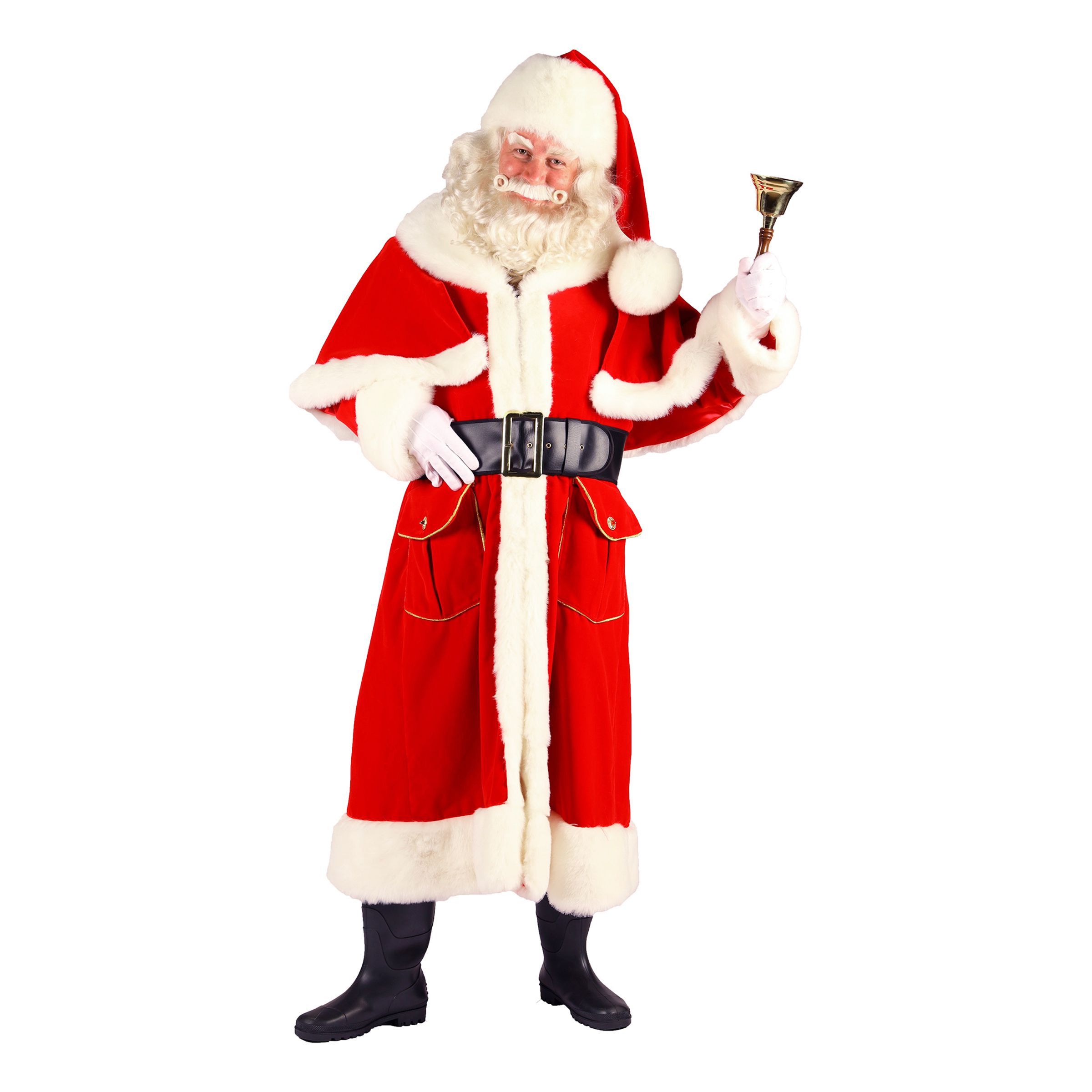 Tomtedräkt med Kappa Röd Deluxe - XX-Large | Hem - Maskerad - Maskeraddräkter - Herrdräkter | Maskeradspecialisten
