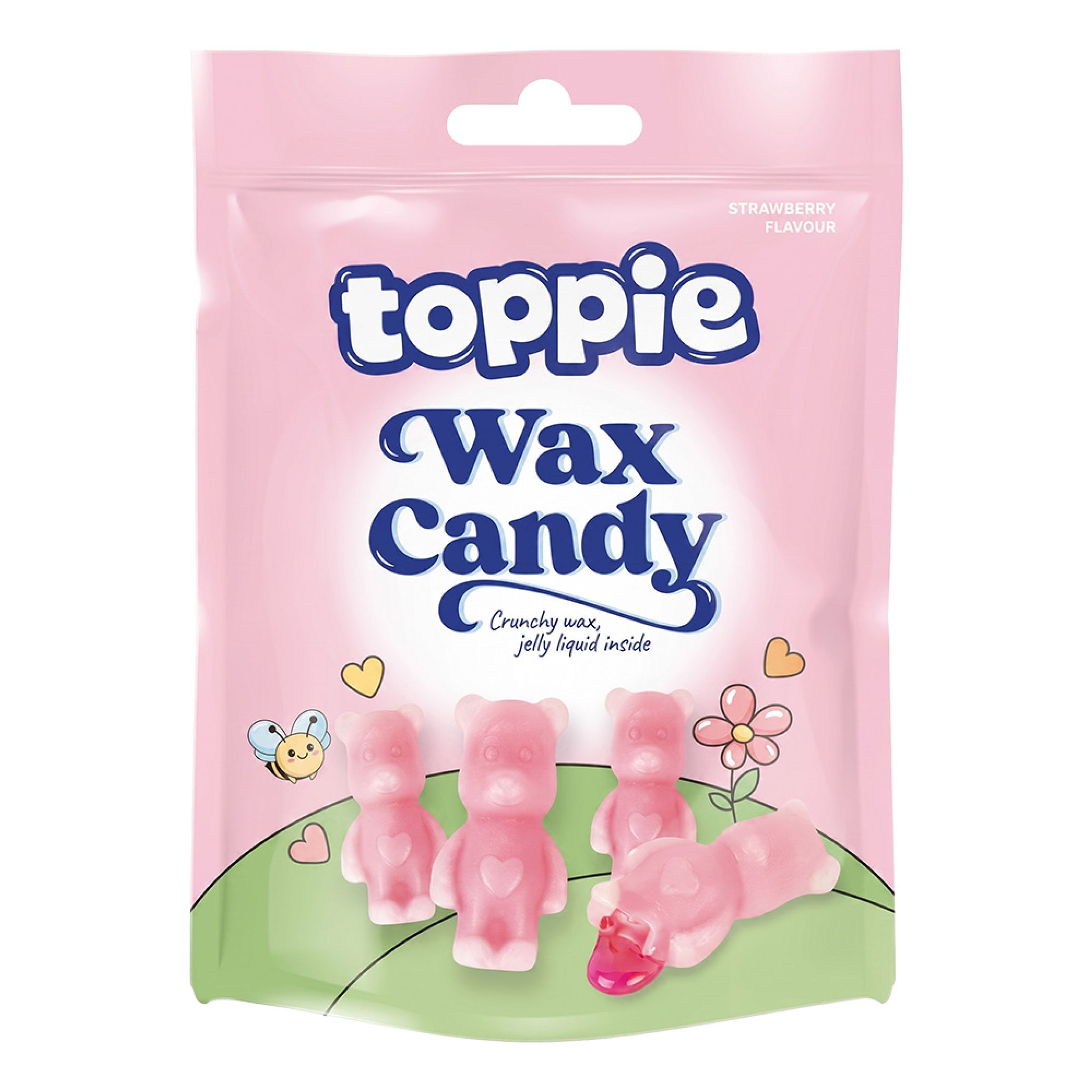 Toppie Wax Candy Bear Jordgubb - 40 g | Hem - Godis & Läsk - Godis - Amerikanskt Godis | Pryloteket