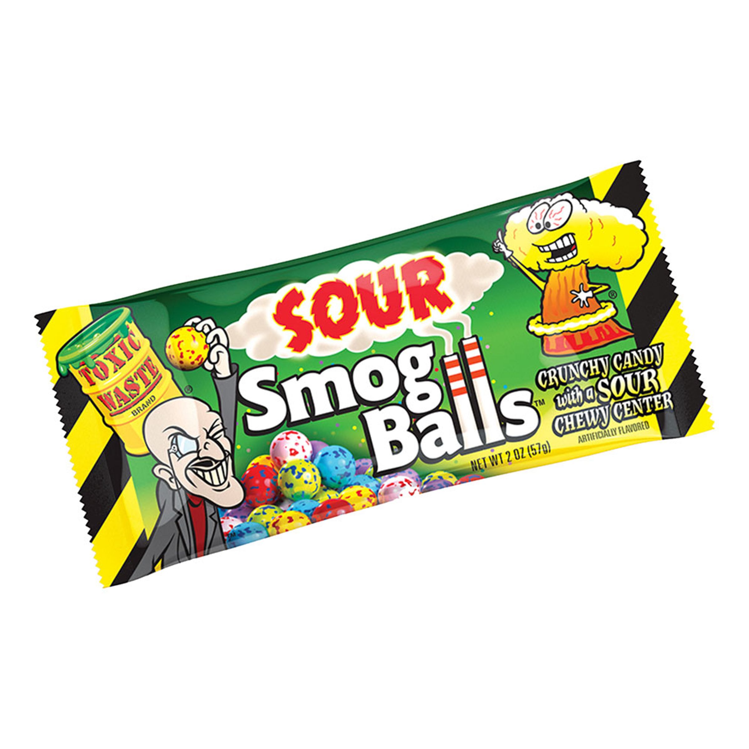 Toxic Waste Sour Smog Balls Storpack - 24-pack