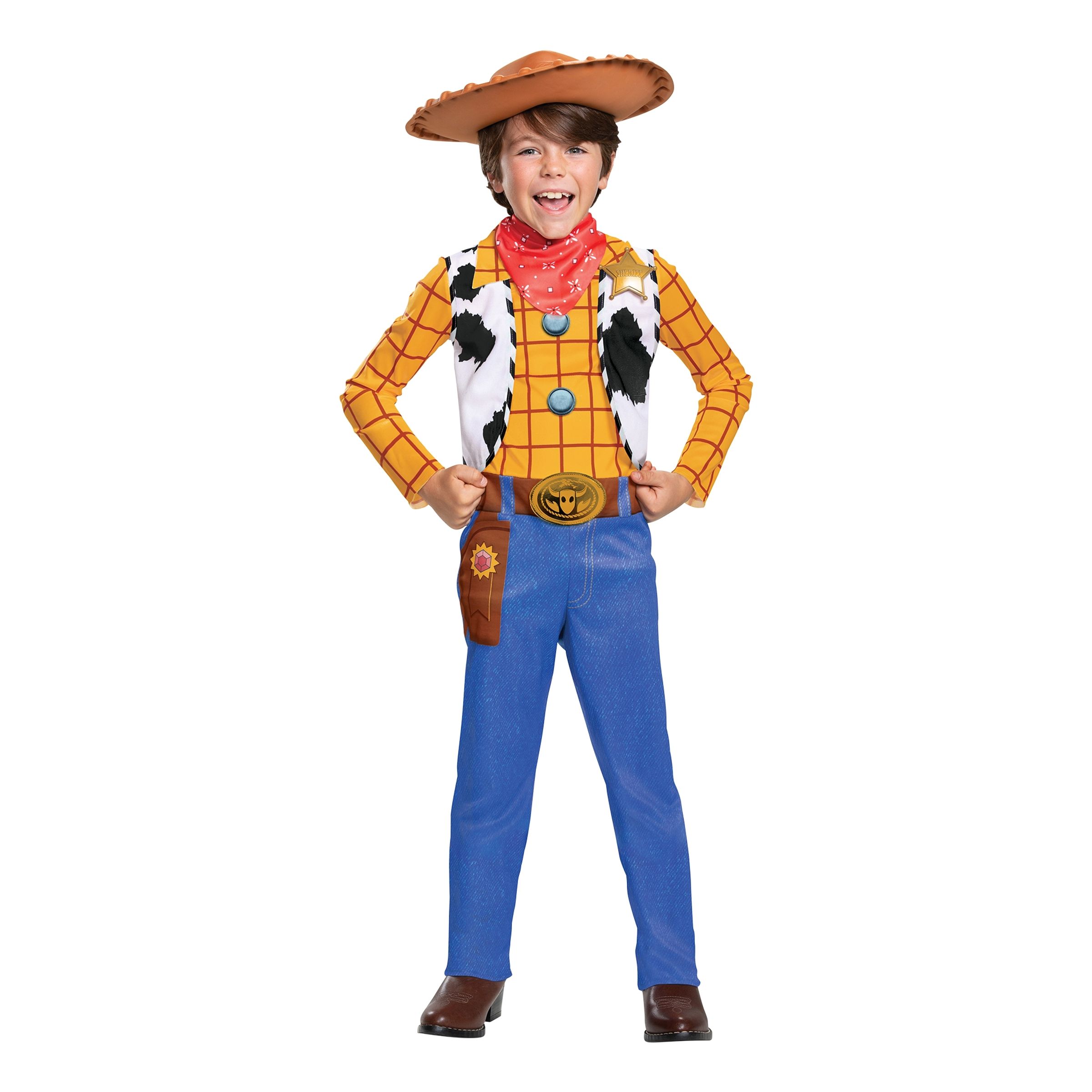 Läs mer om Toy Story Woody Deluxe Barn Maskeraddräkt - Medium
