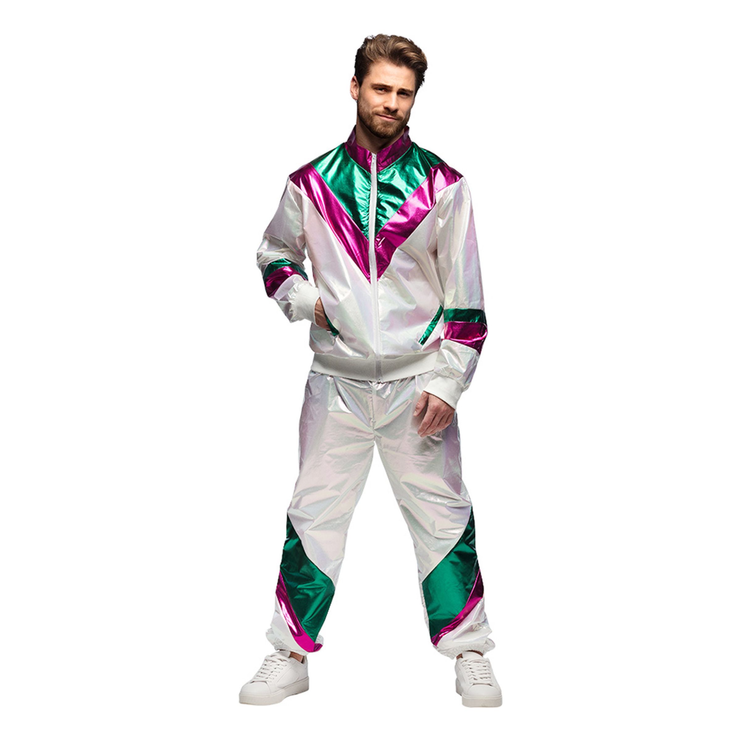 Träningsoverall Herr Holografisk - XX-Large | Hem - Maskerad - Maskeraddräkter - Herrdräkter | Pryloteket