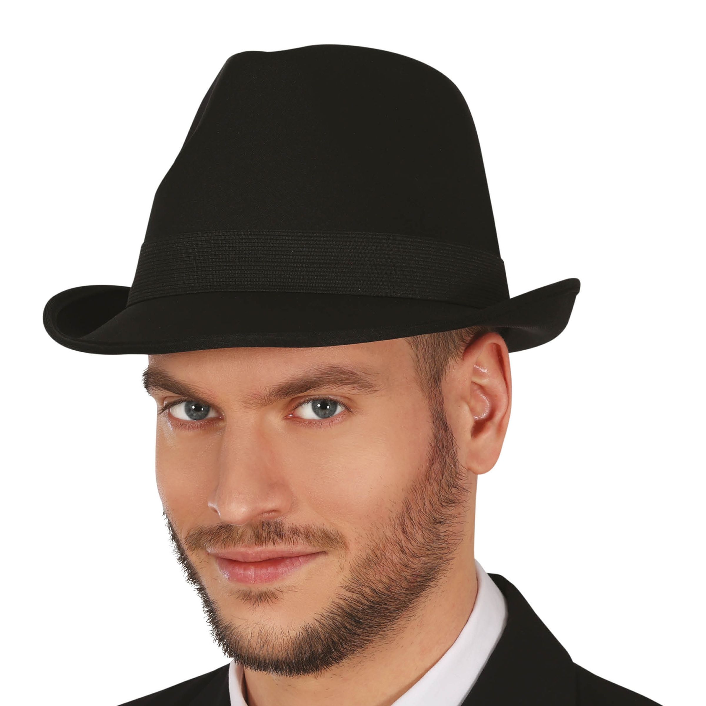 Trilby Gangsterhatt Svart - One size