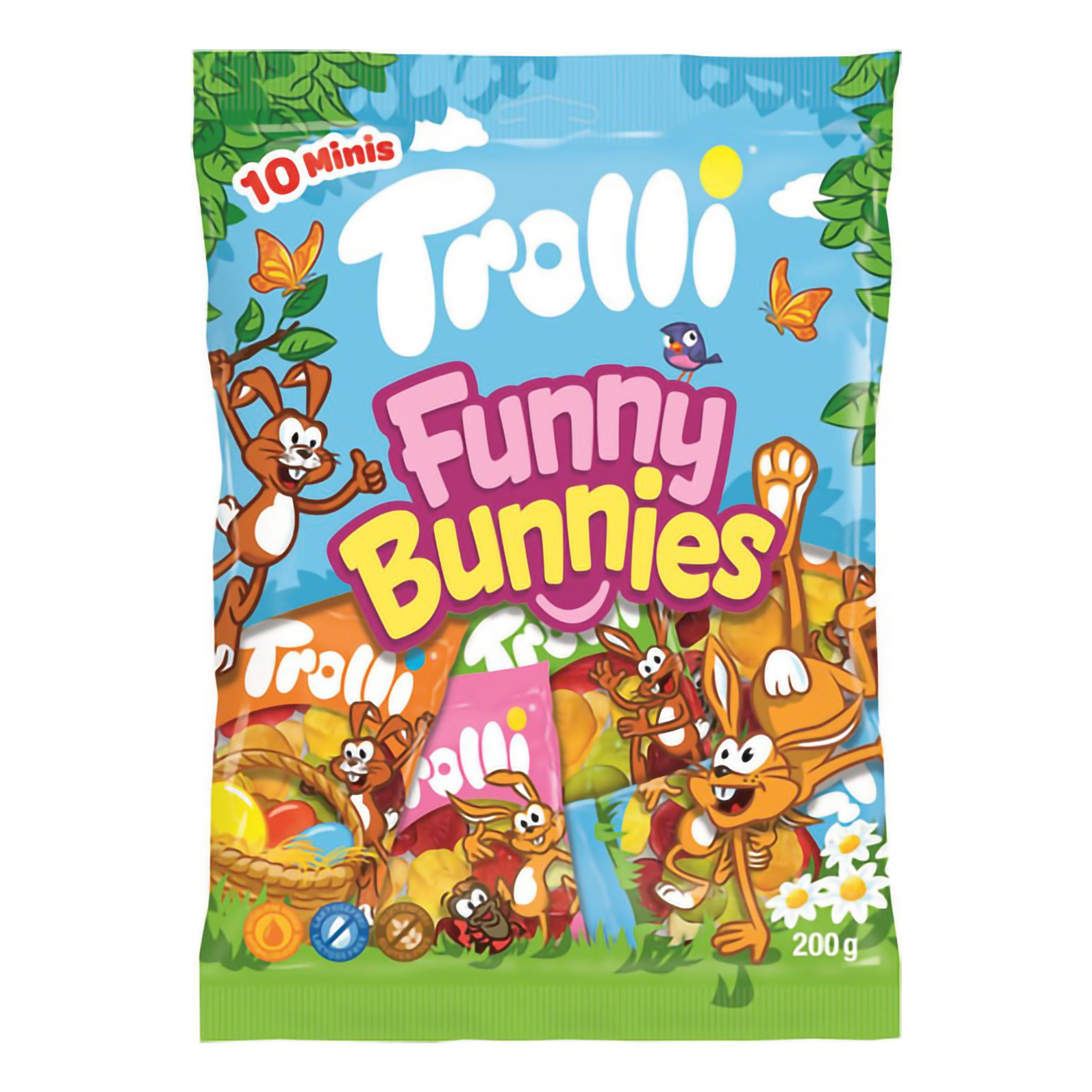Trolli Funny Bunnies Godispåse - 200 g | Hem - Godis & Läsk - Godis - Gelégodis | Pryloteket