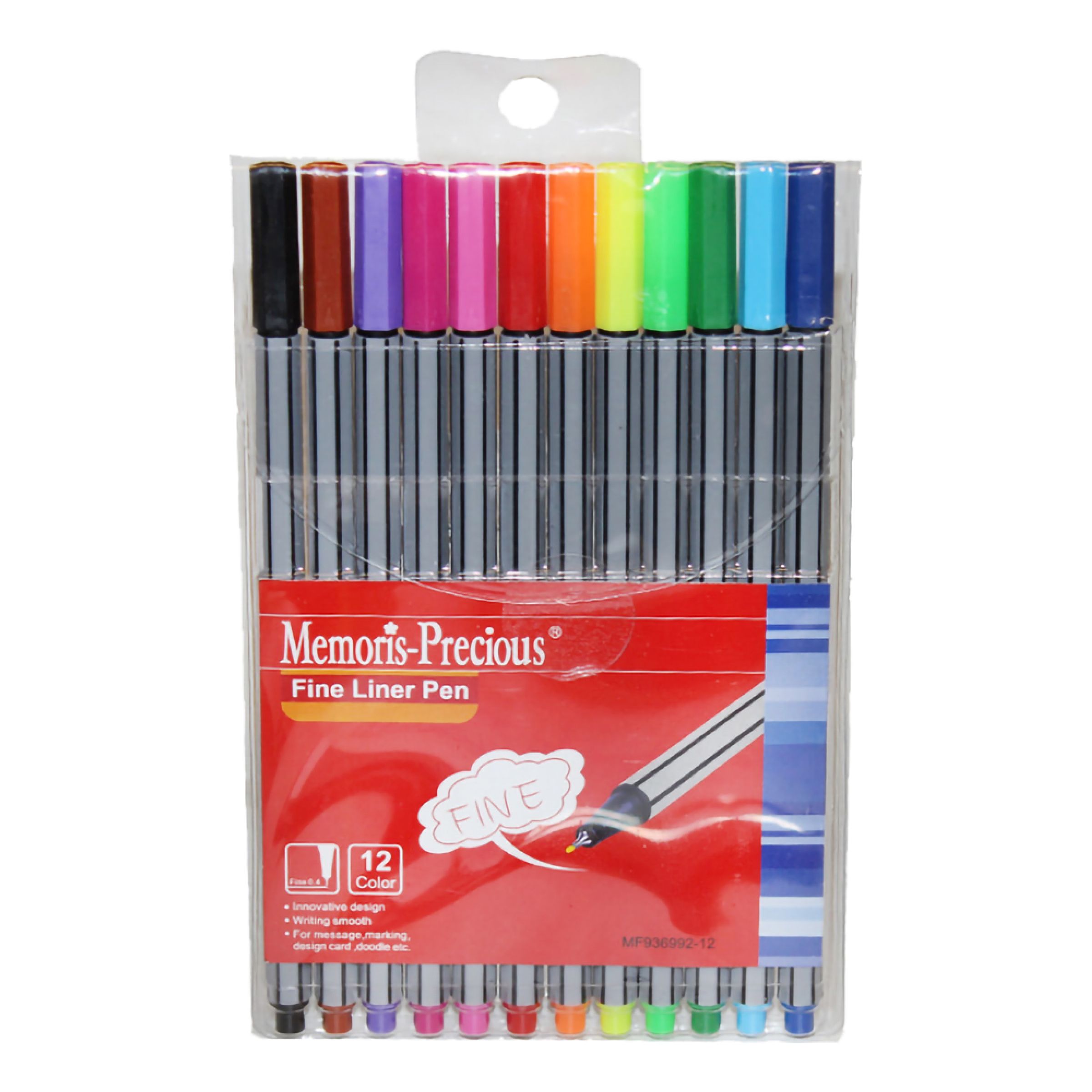 Tuschpennor Fineliner - 12-pack