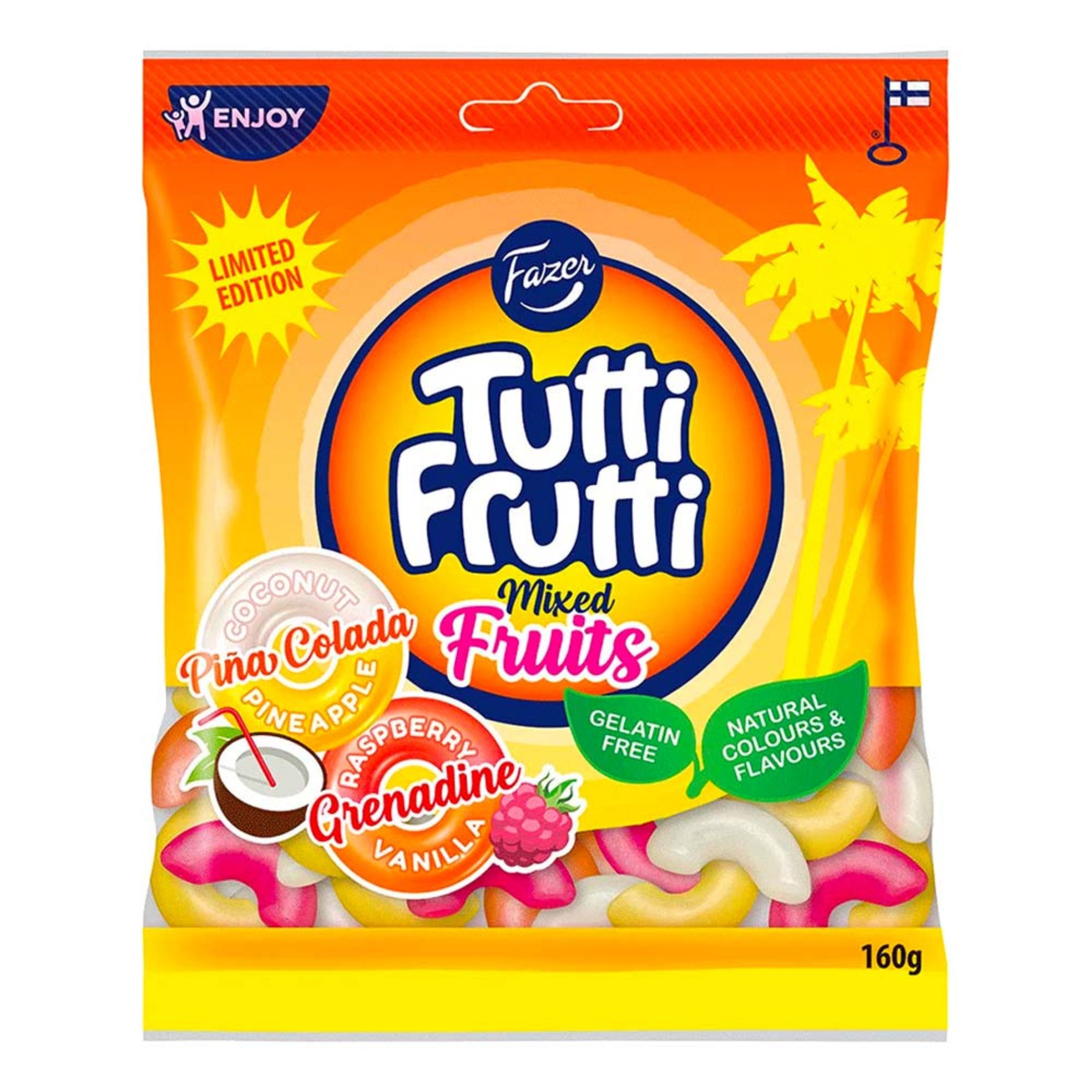 Läs mer om Tutti Frutti Mixed Fruits Godispåse - 160 gram