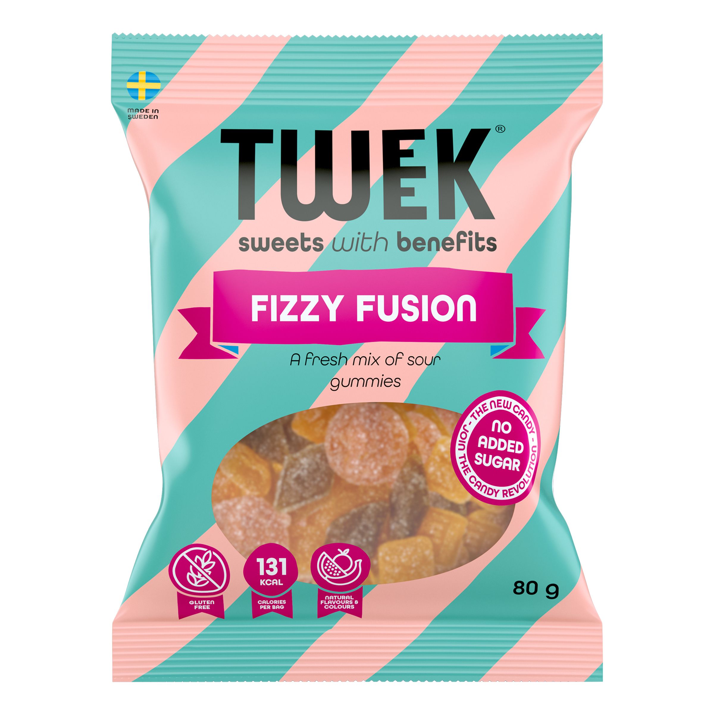 Tweek Fizzy Fusion - 80 gram | Hem - Godis & LĂ€sk - Godis - Surt Godis | Pryloteket