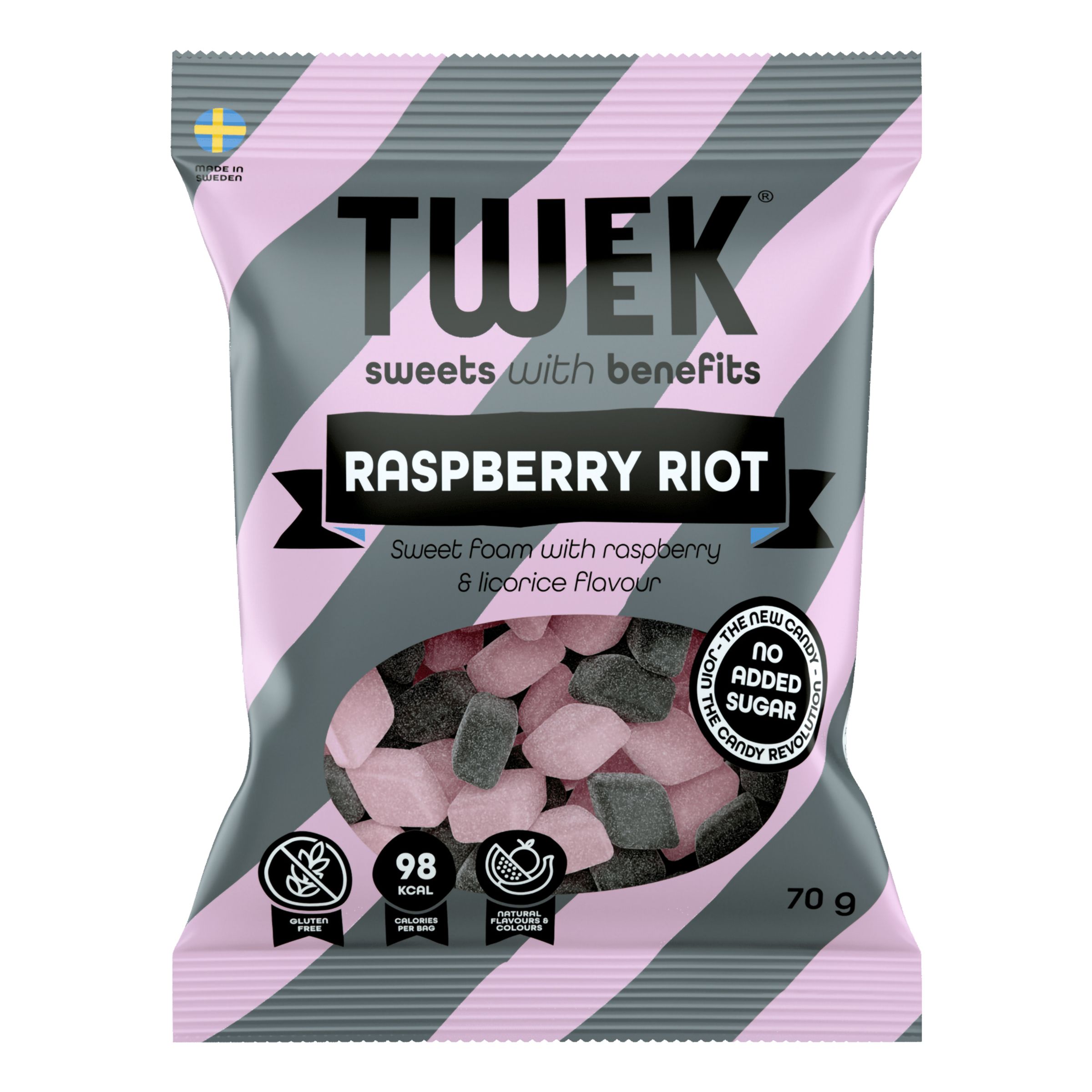 Tweek Raspberry Riot - 70 gram | Hem - Godis & Läsk - Godis - Lakrits | Pryloteket