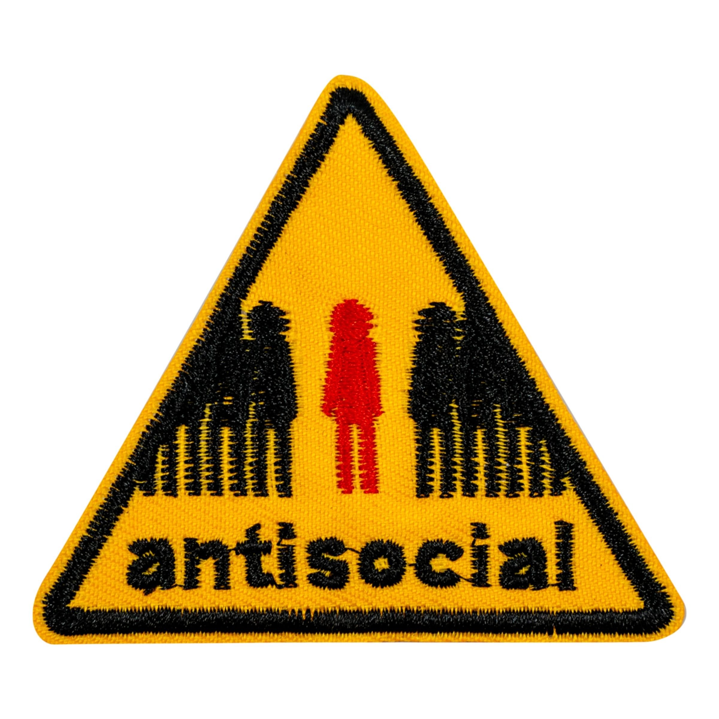 Tygmärke Antisocial Yellow Sign