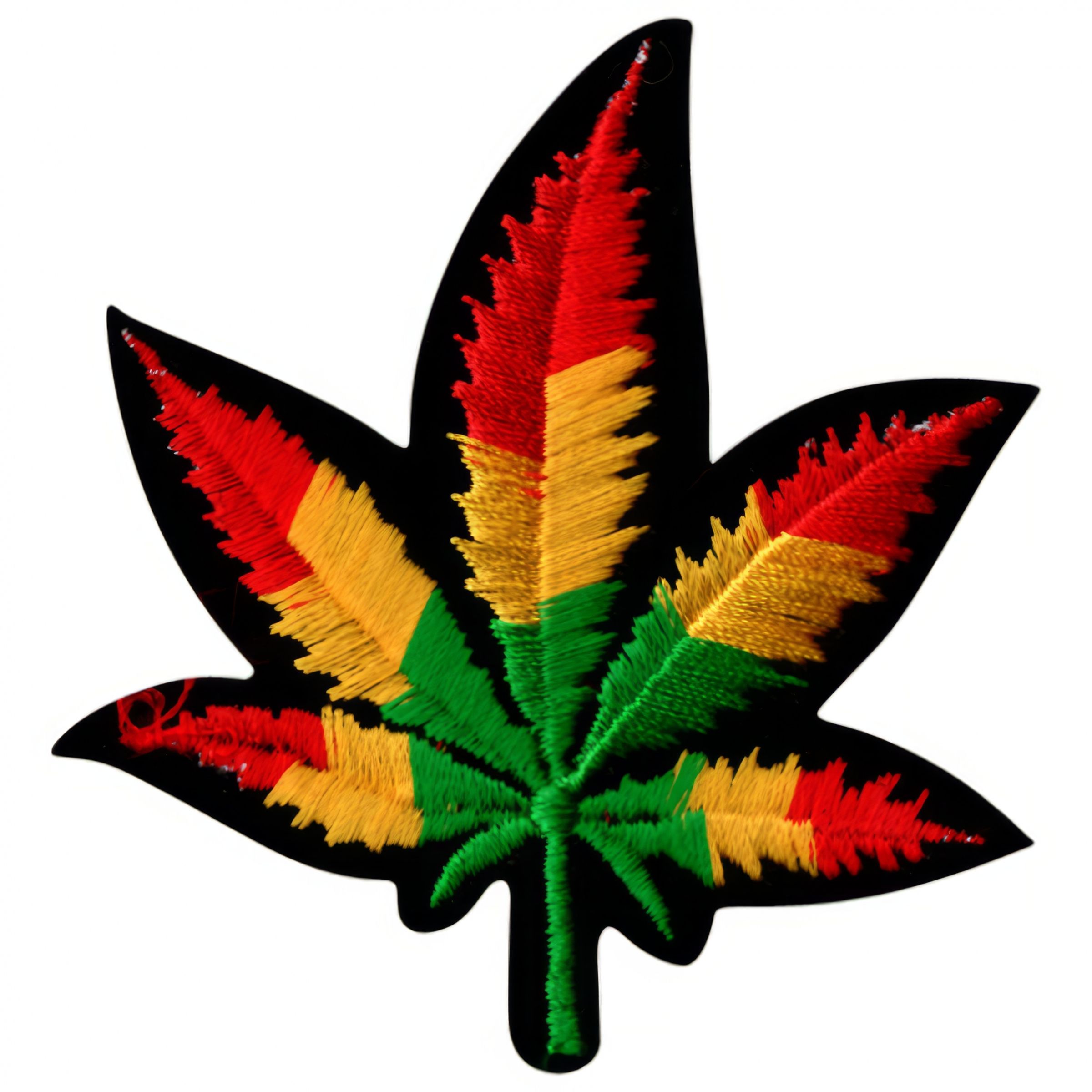 Tygmärke Cannabis-Rastafarian