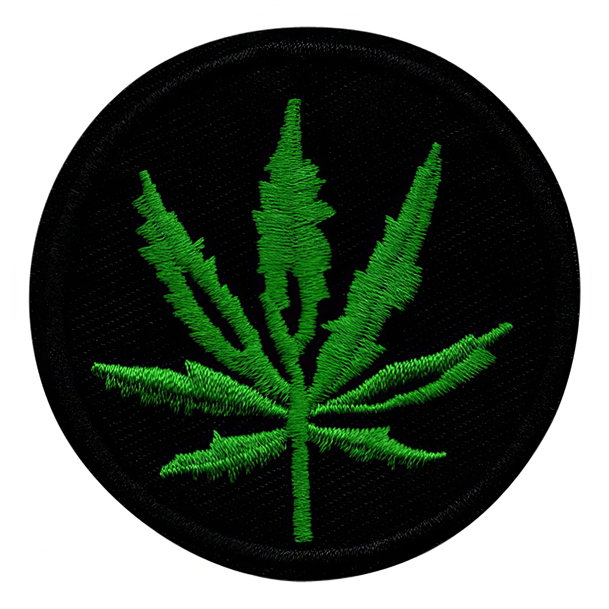 Tygmärke Cannabisblad