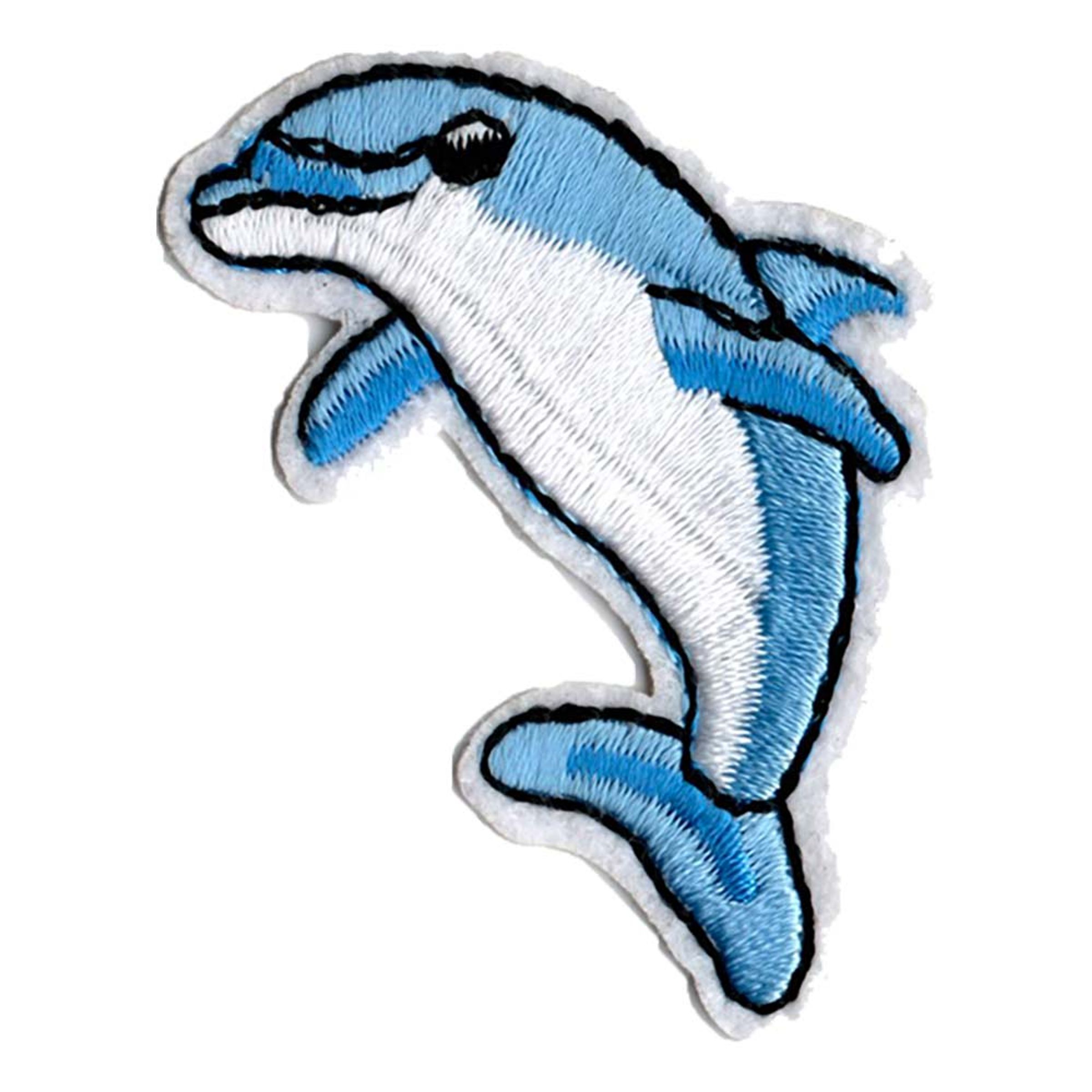 Läs mer om Tygmärke Emoji Delfin