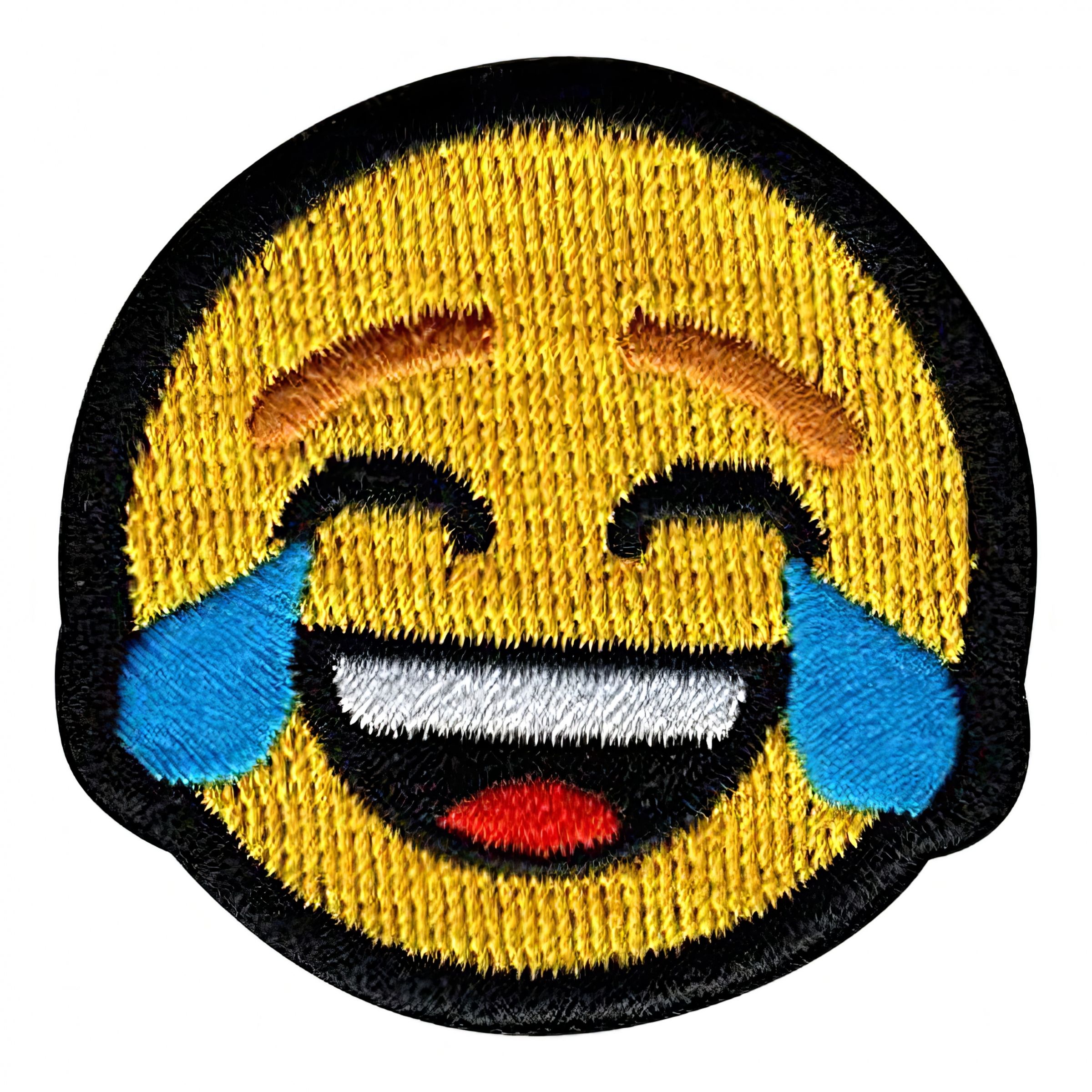 Tygmärke Emoji Glädjetårar