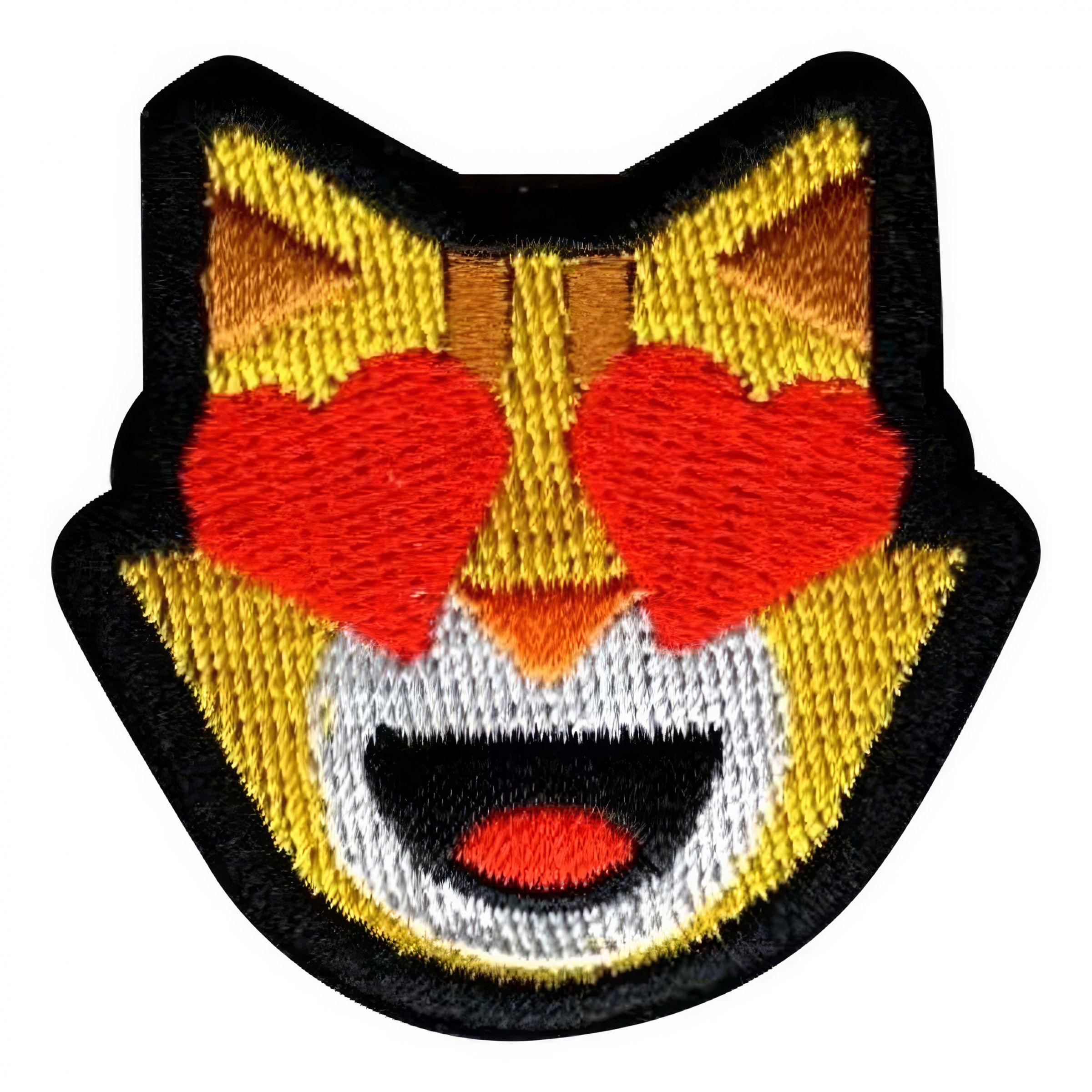 Läs mer om Tygmärke Emoji Kär Katt