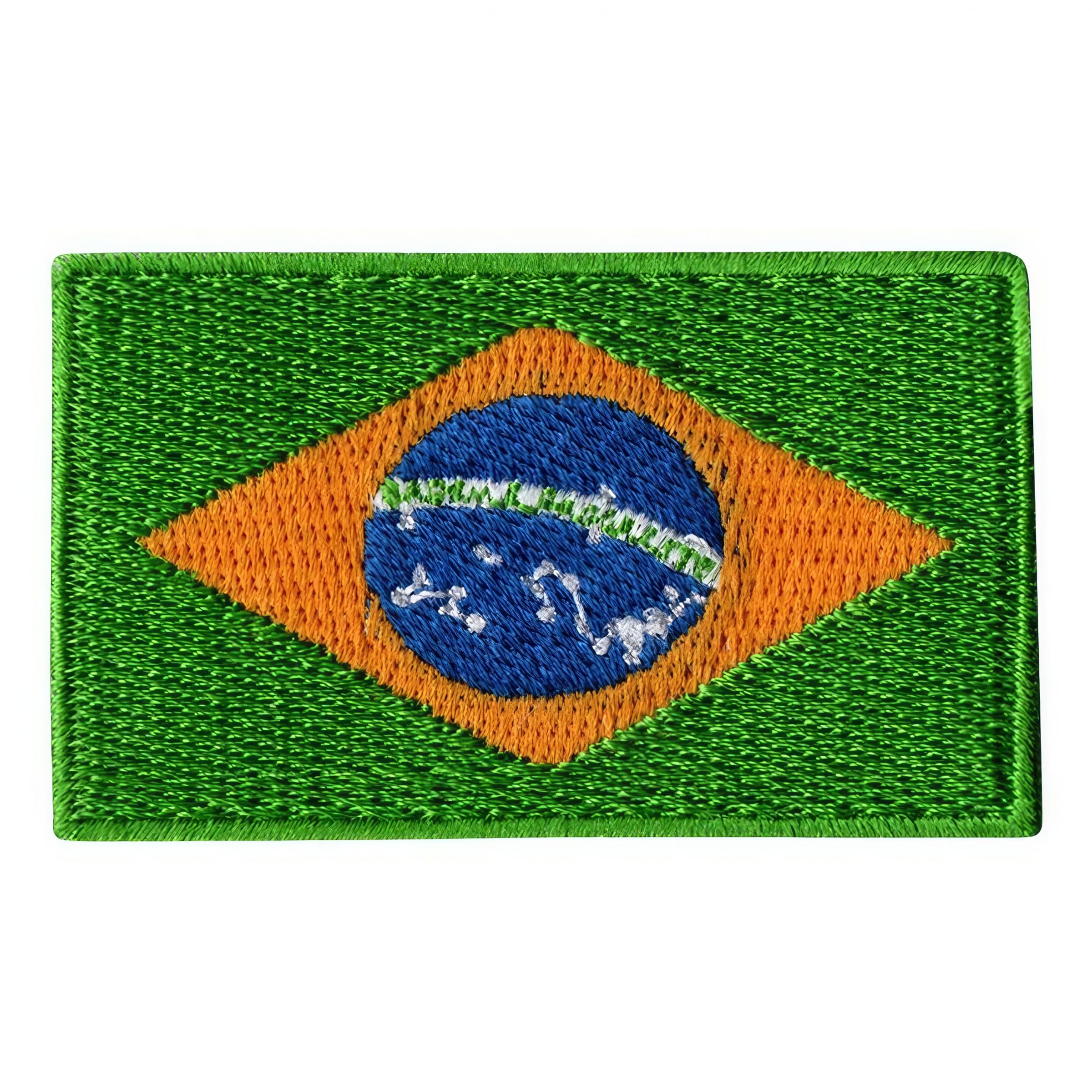 Tygmärke Flagga Brasilien