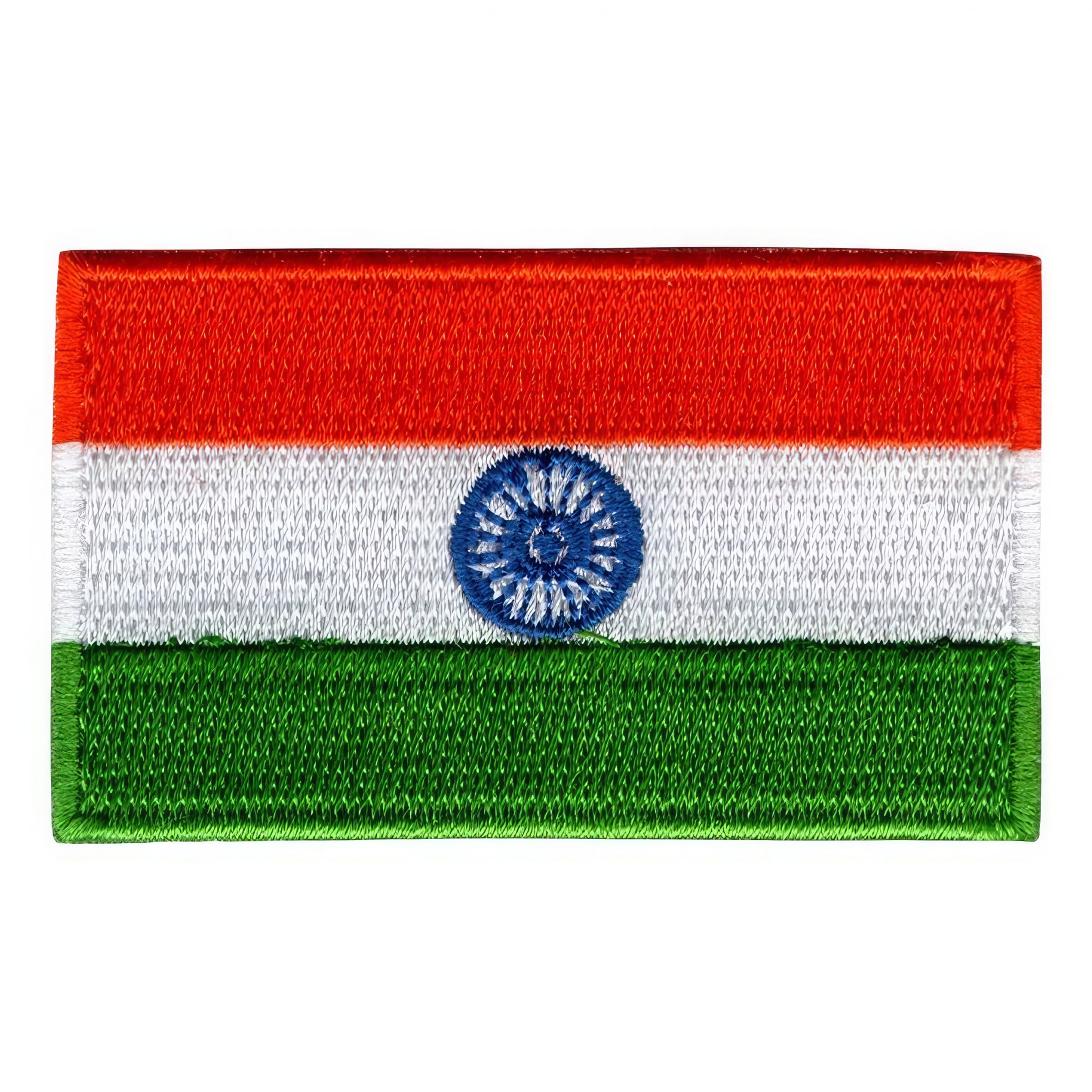 Tygmärke Flagga Indien