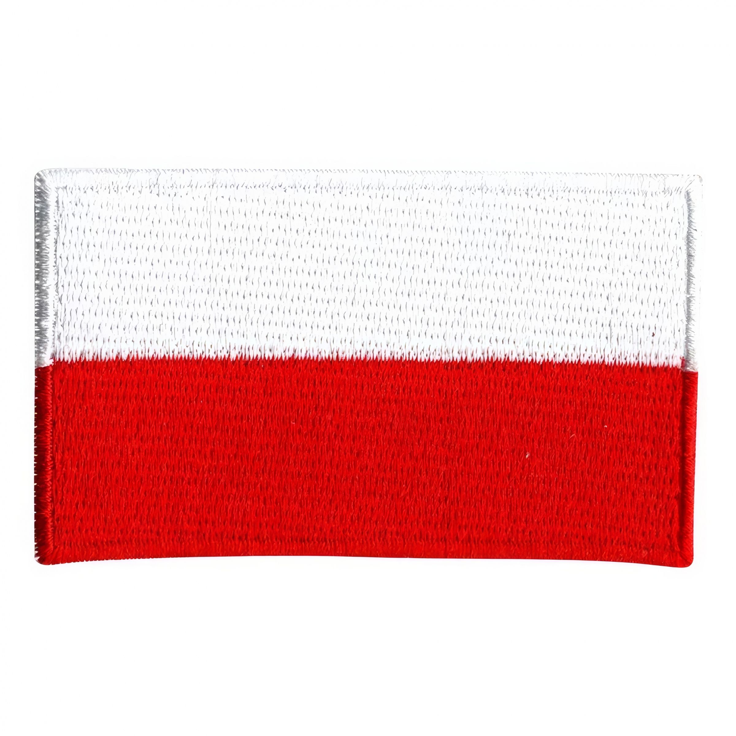 Läs mer om Tygmärke Flagga Polen/Indonesien/Monaco