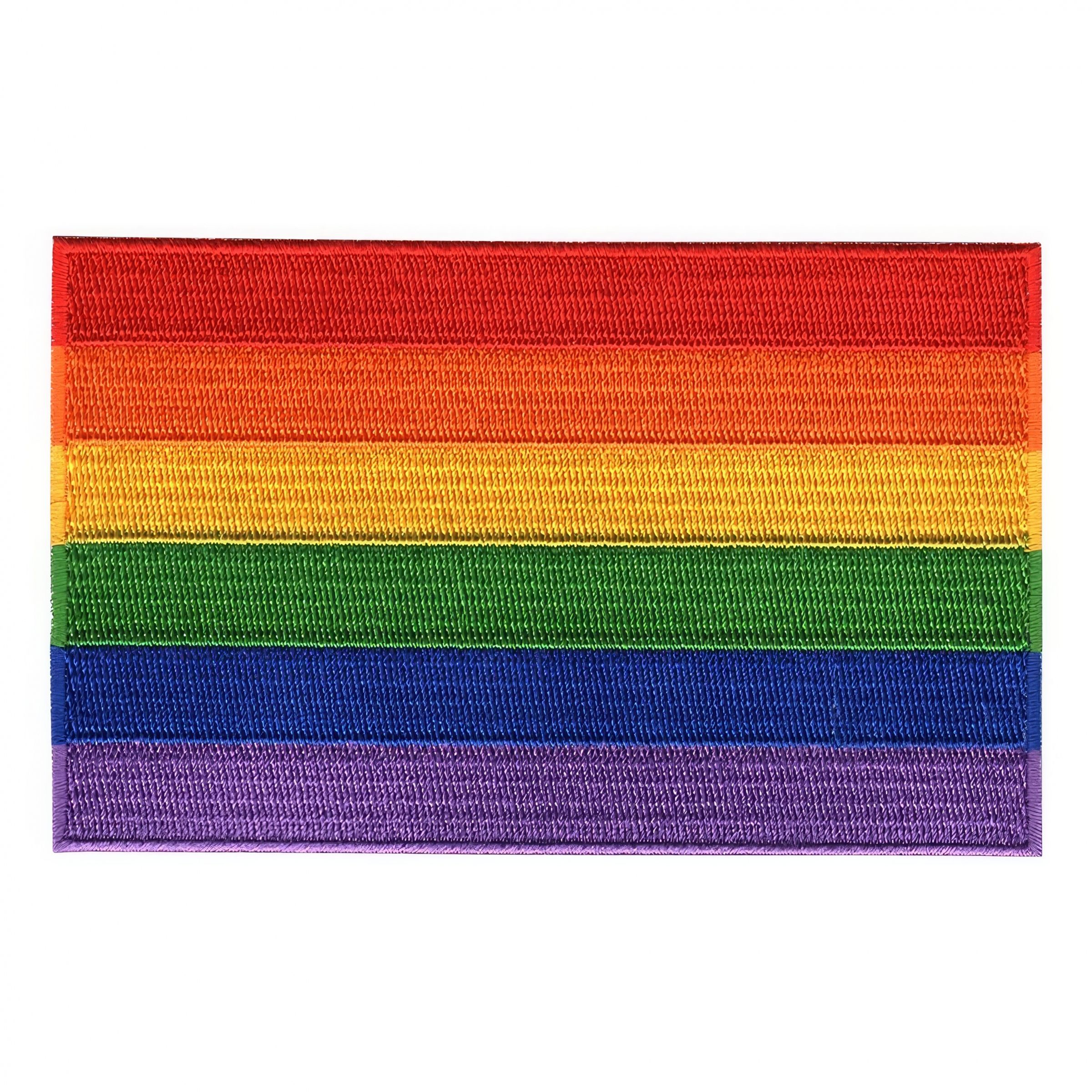 Läs mer om Tygmärke Flagga Pride Regnbåge - Stor