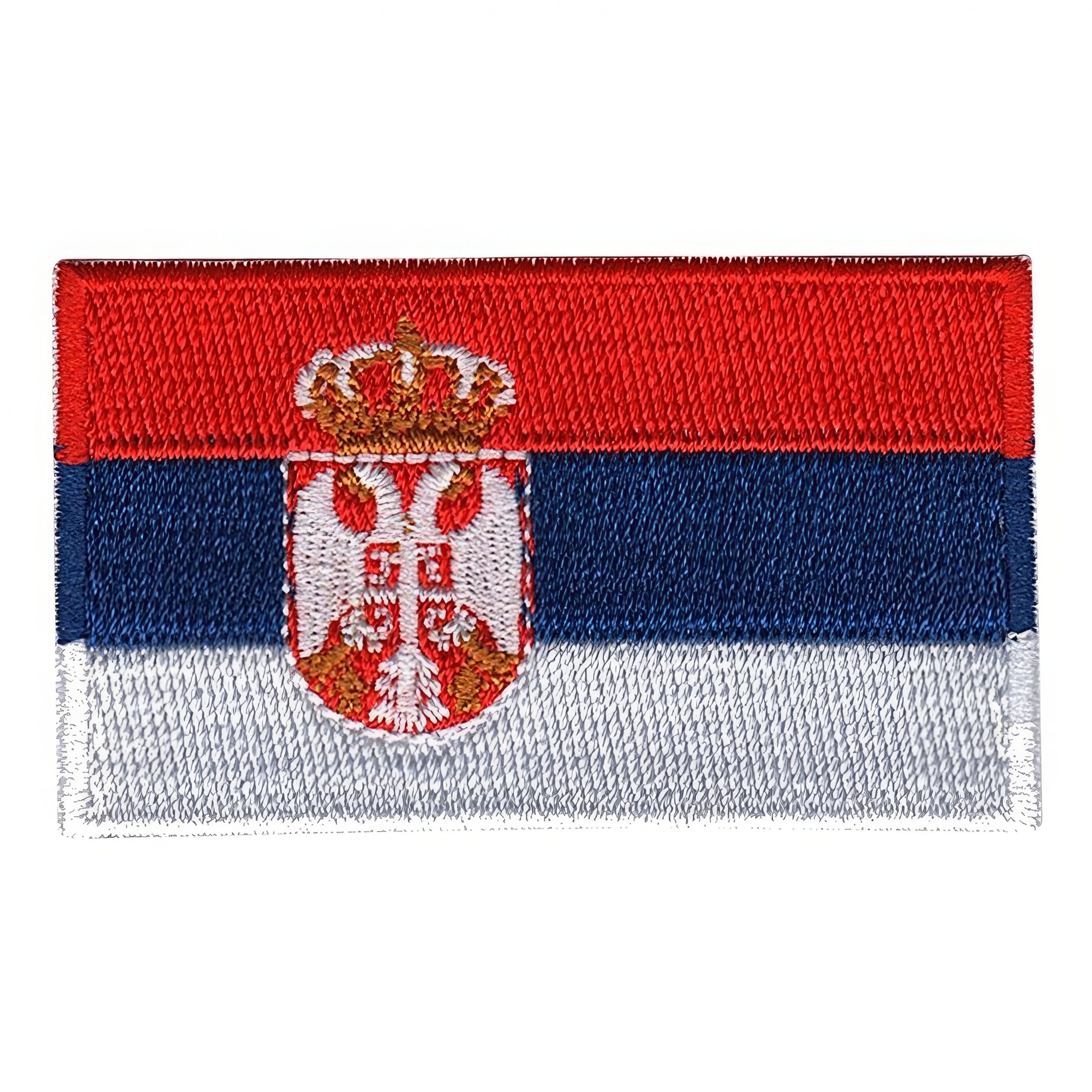 Läs mer om Tygmärke Flagga Serbien