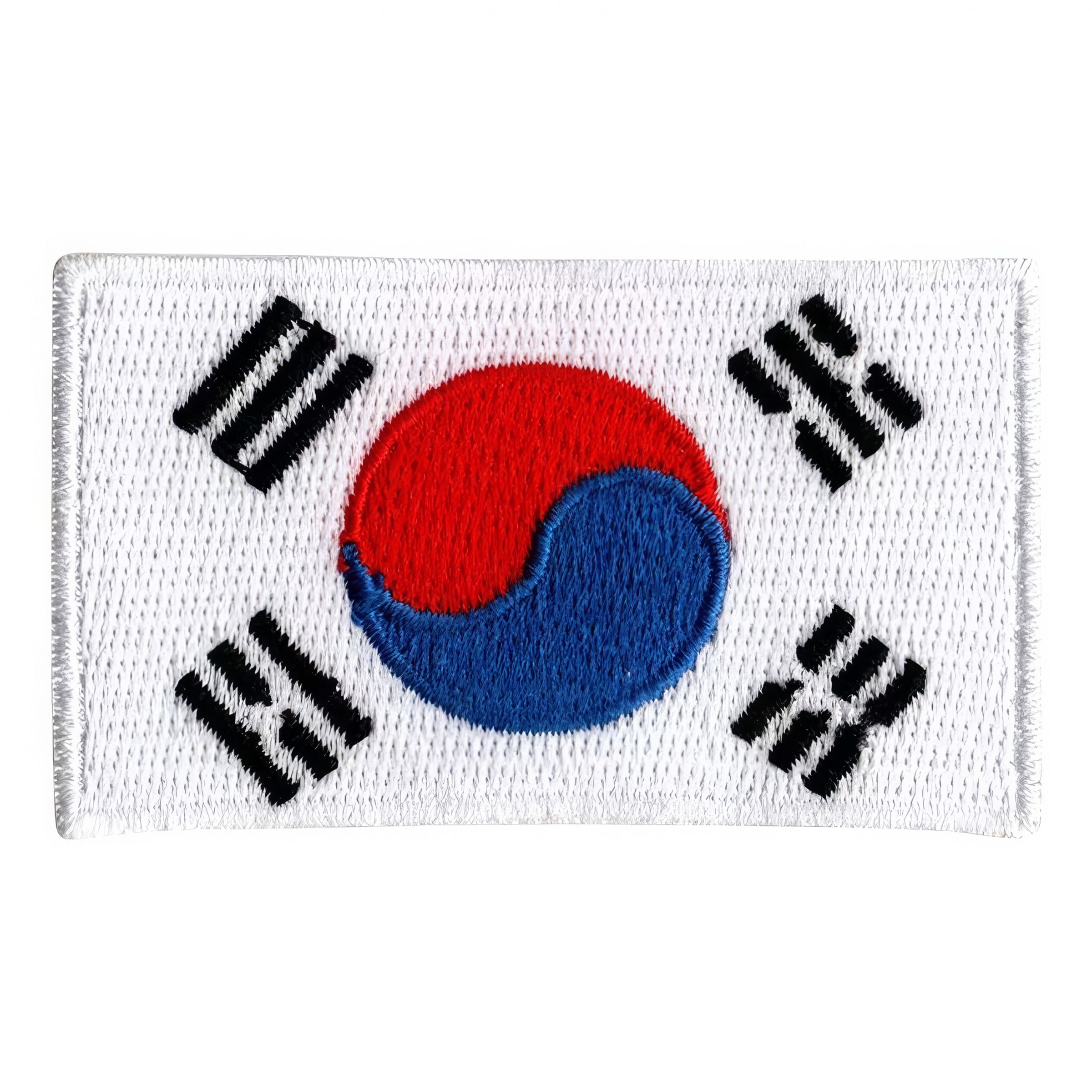 Tygmärke Flagga Sydkorea