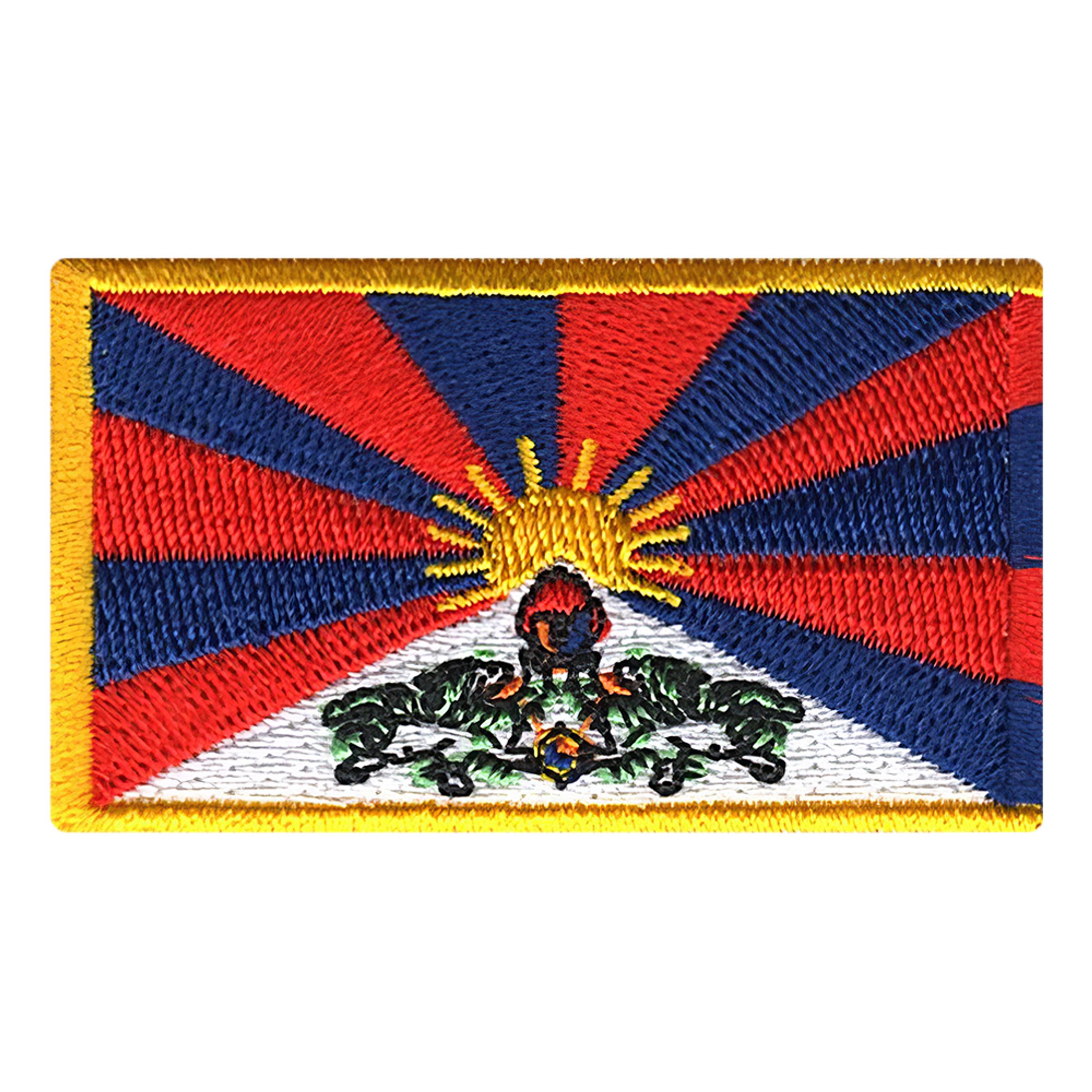 Tygmärke Flagga Tibet