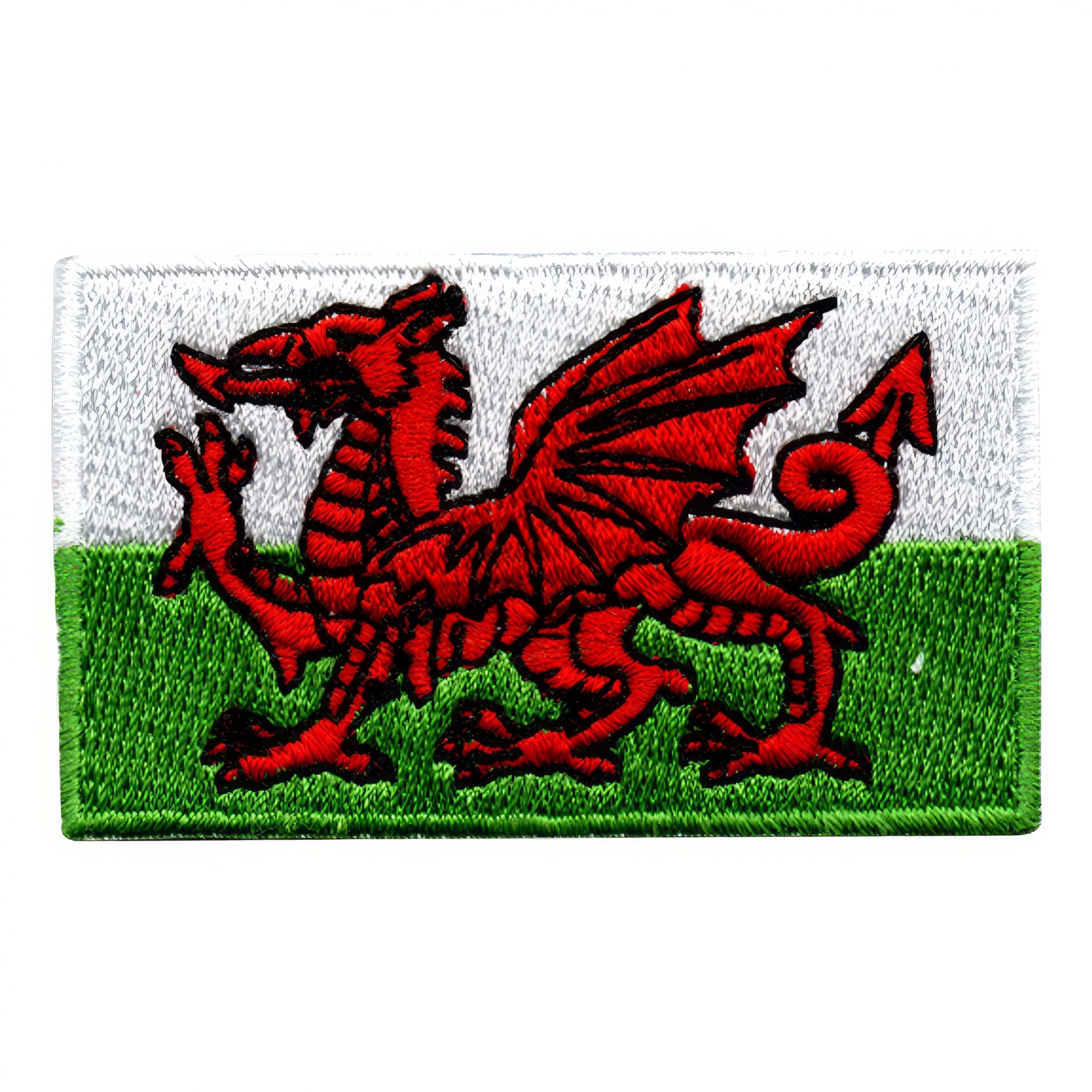 Tygmärke Flagga Wales