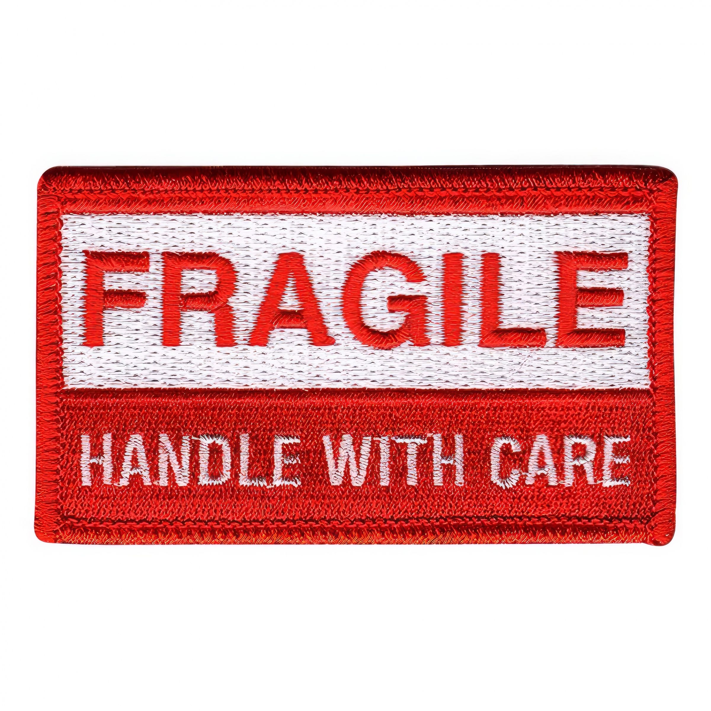 Tygmärke Fragile Handle With Care
