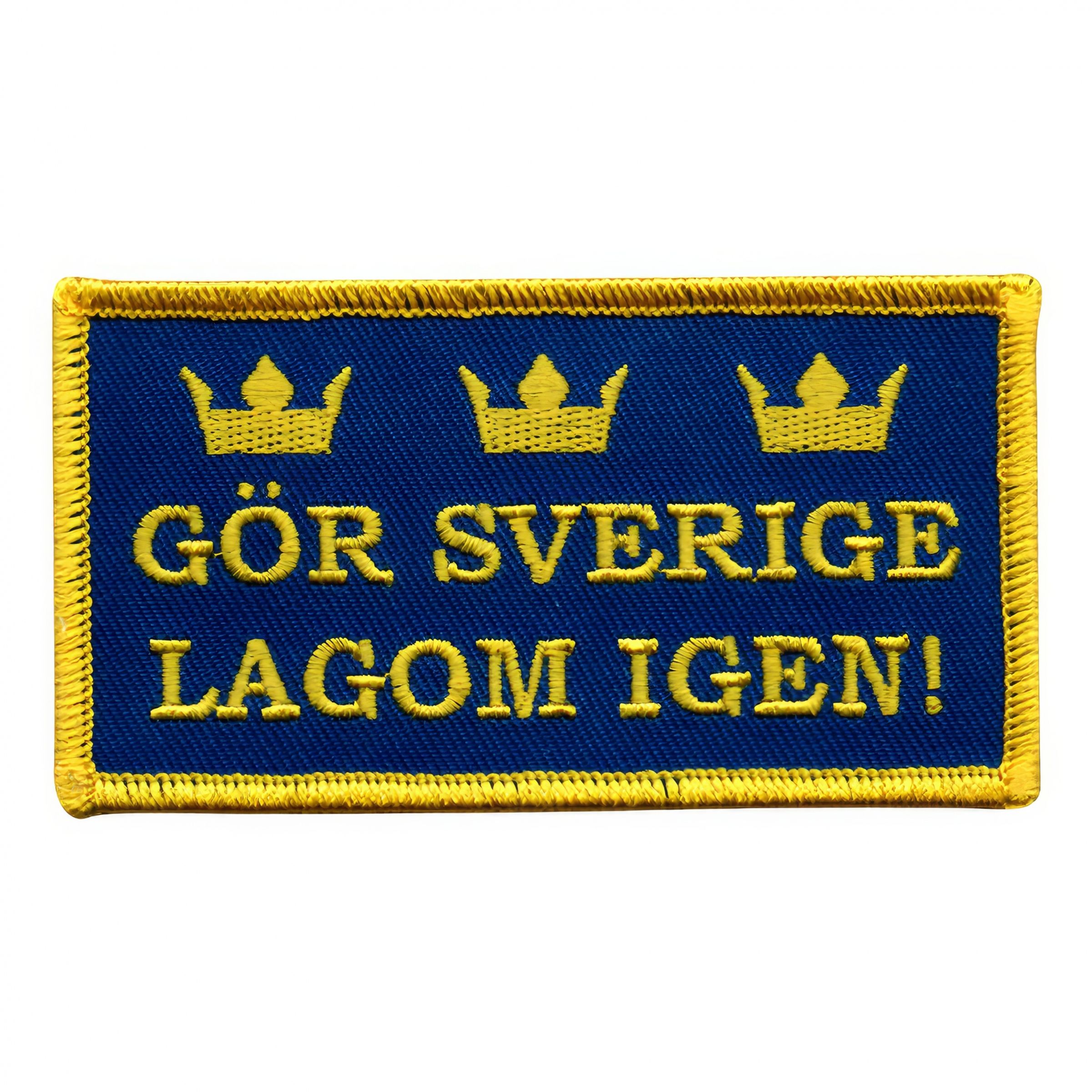 Läs mer om Tygmärke Gör Sverige Lagom Igen!