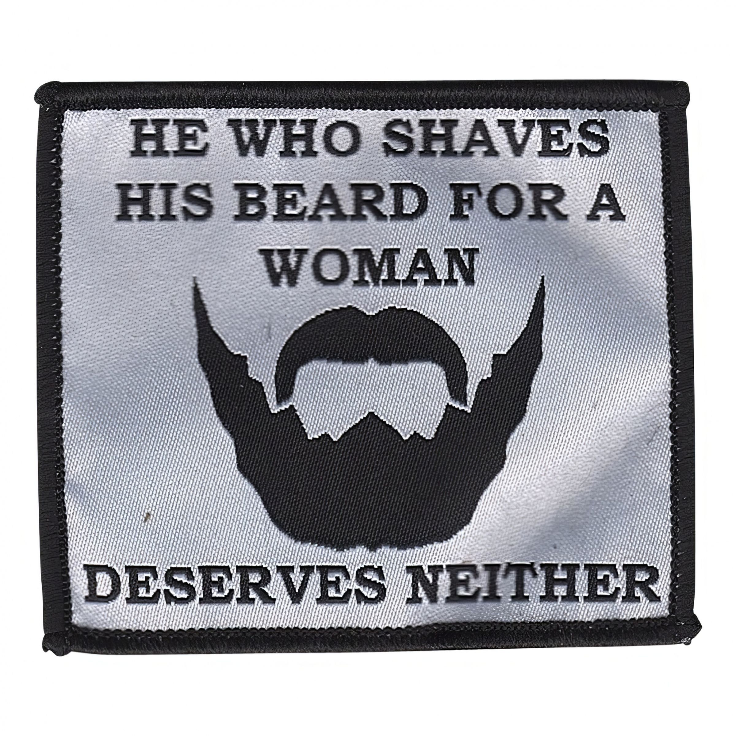 Läs mer om Tygmärke He Who Shaves His Beard