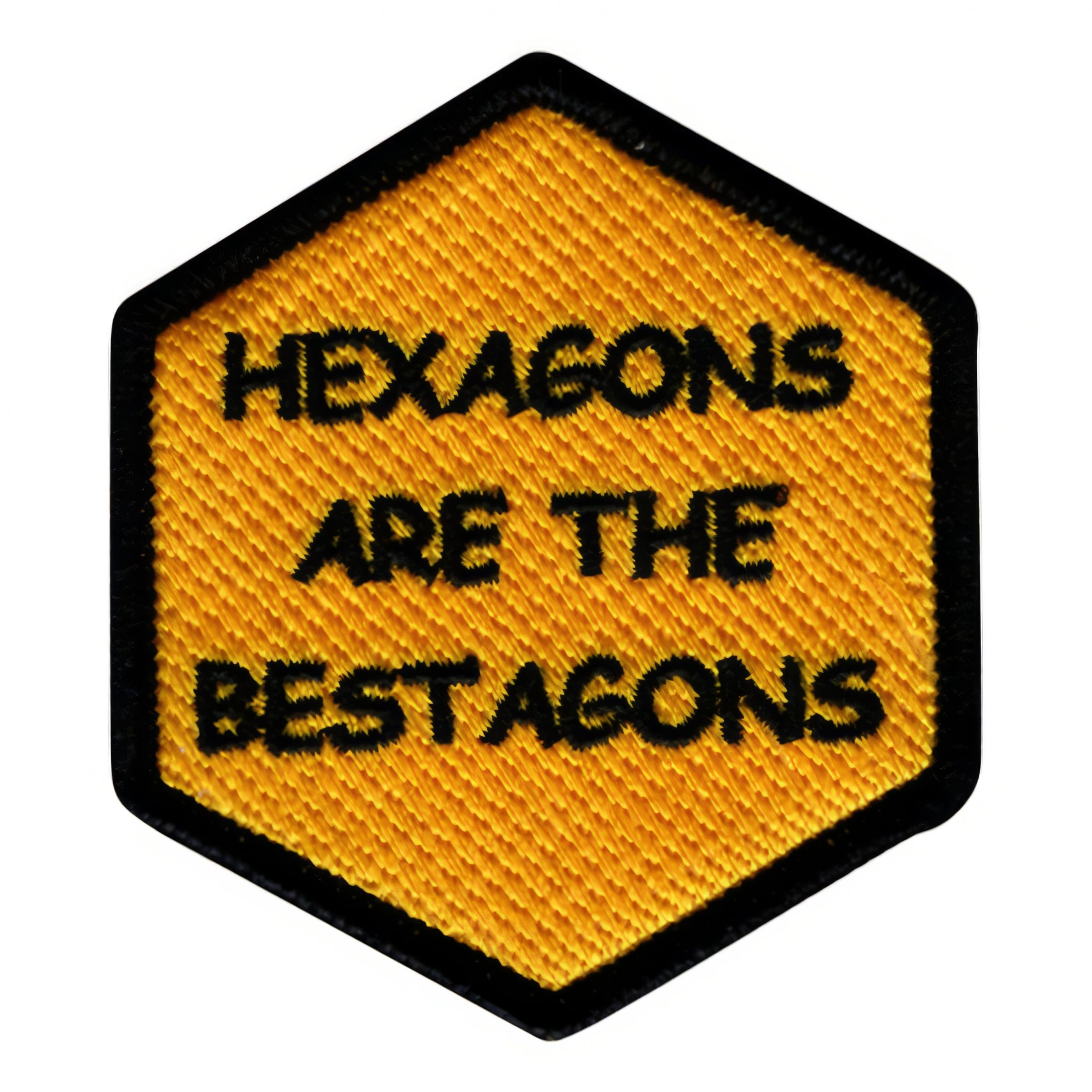 Läs mer om Tygmärke Hexagons Are the Bestagons