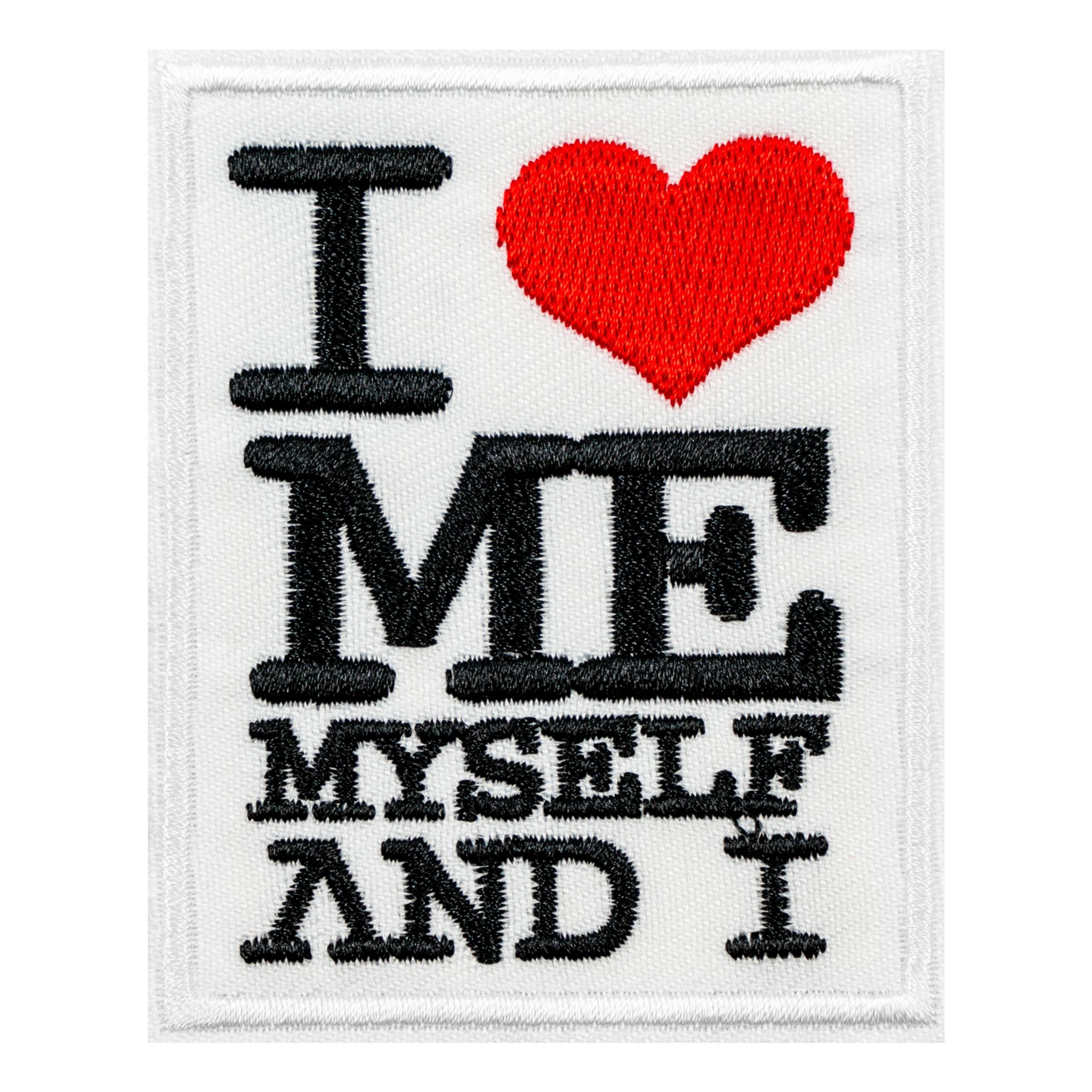 Tygmärke I Love Me Myself And I | Hem//Roliga Prylar//Accessoarer//Tygmärken | PartyOutlet