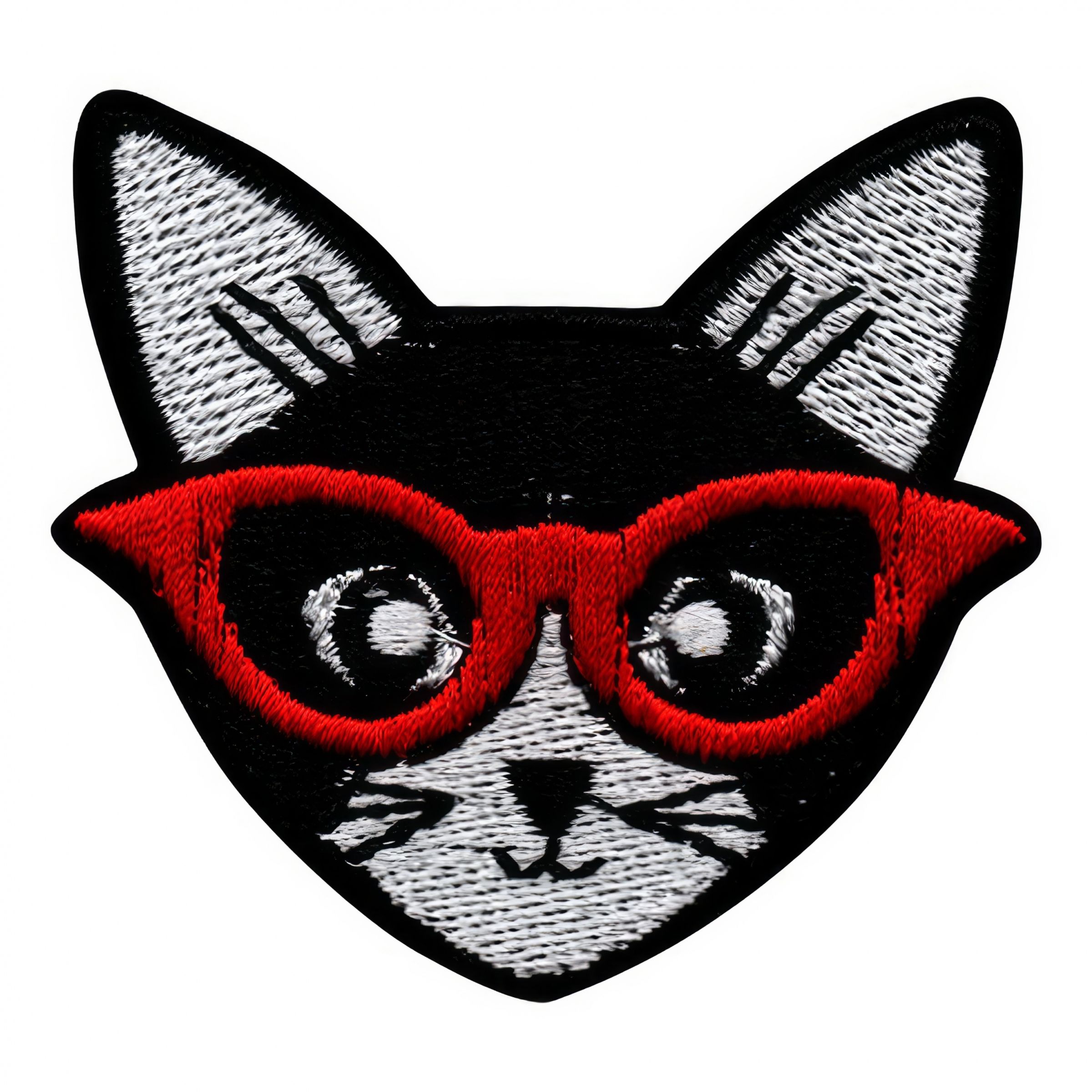 Läs mer om Tygmärke Katt med Glasögon