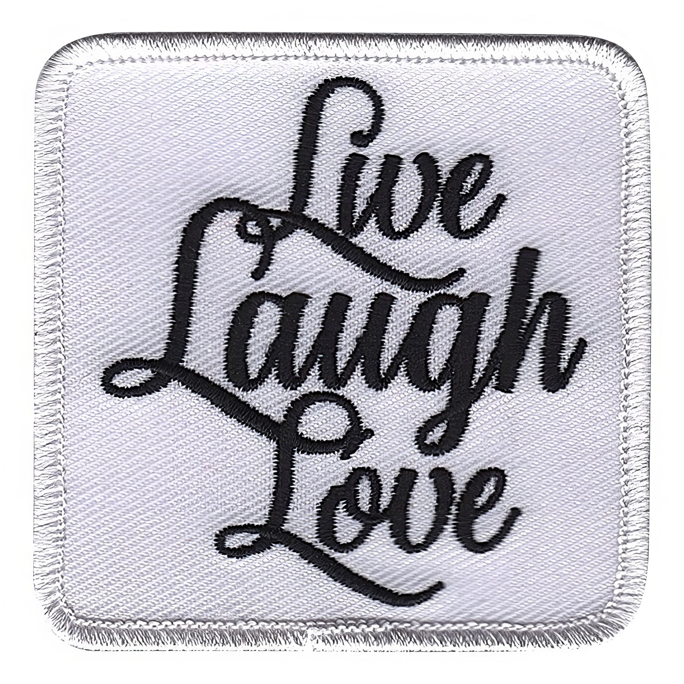Läs mer om Tygmärke Live Laugh Love