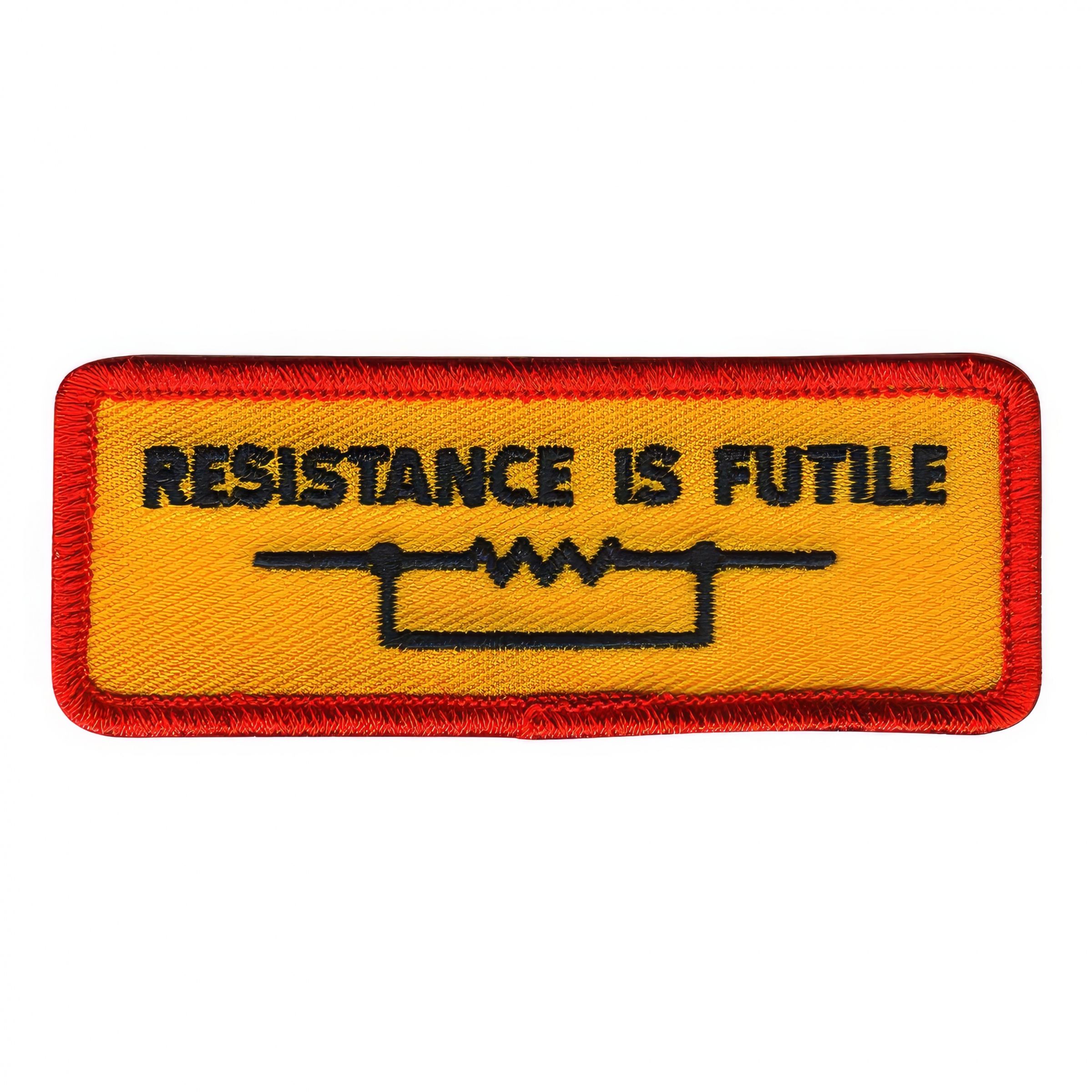 Läs mer om Tygmärke Resistance is Futile