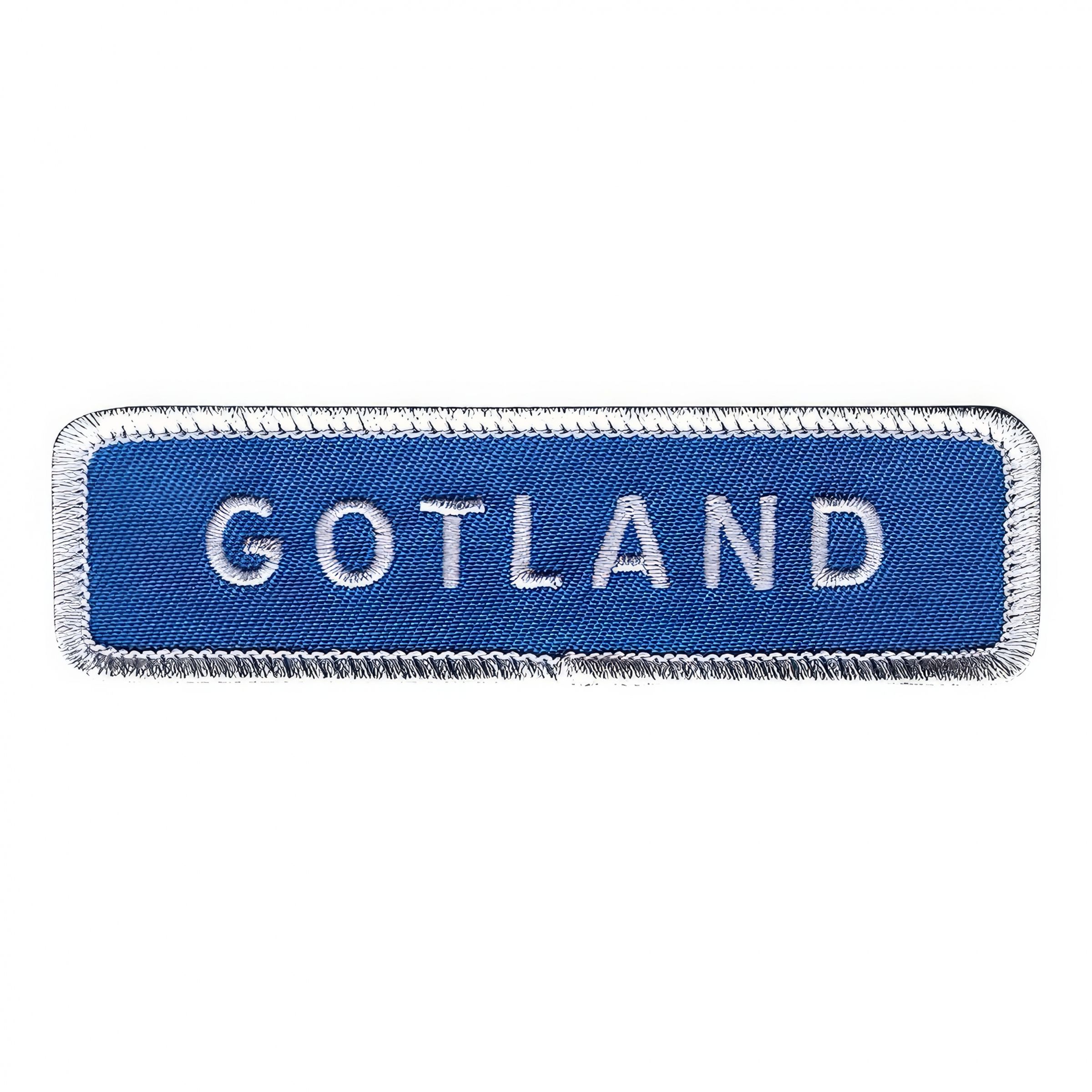 Tygmärke Vägskylt Gotland