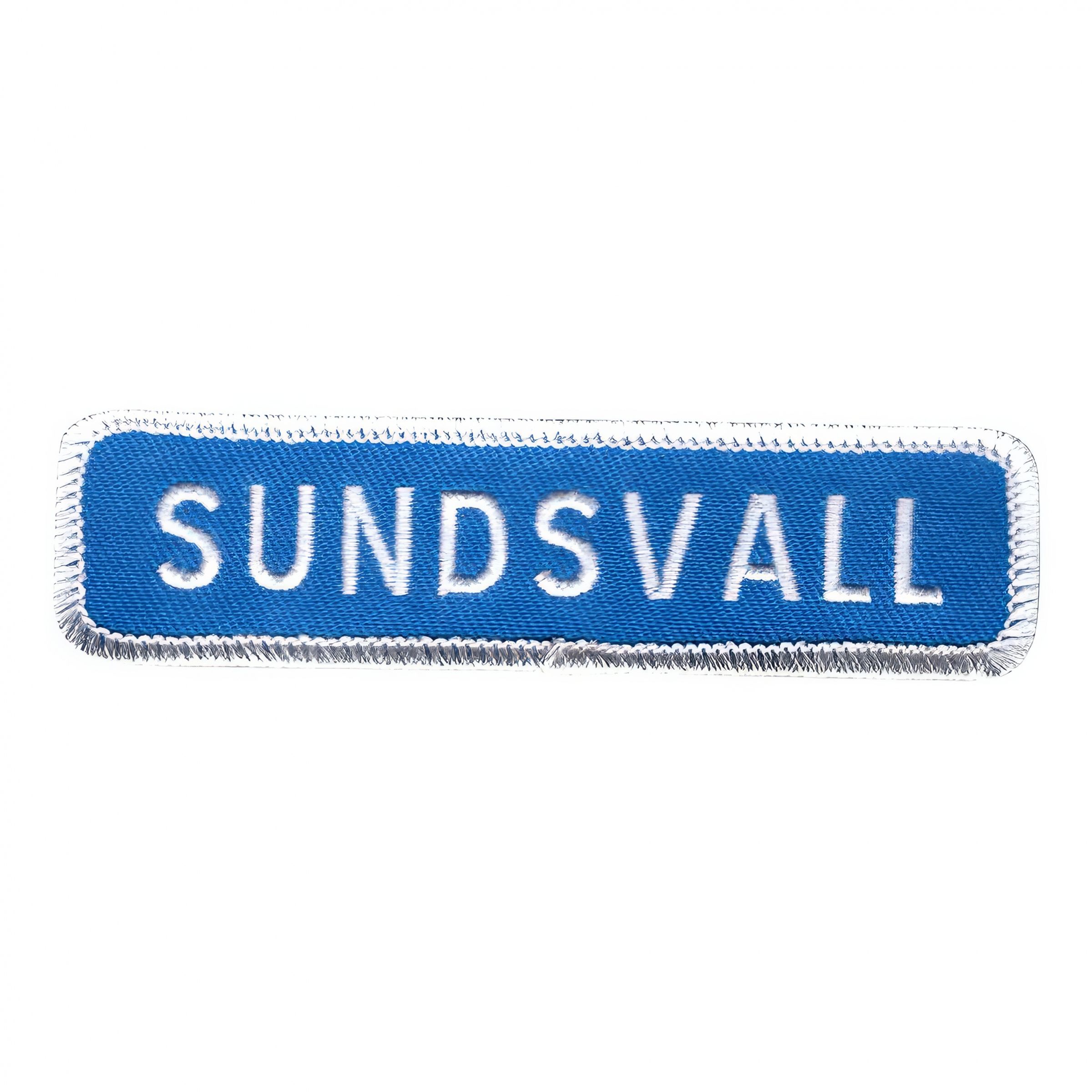 Läs mer om Tygmärke Vägskylt Sundsvall