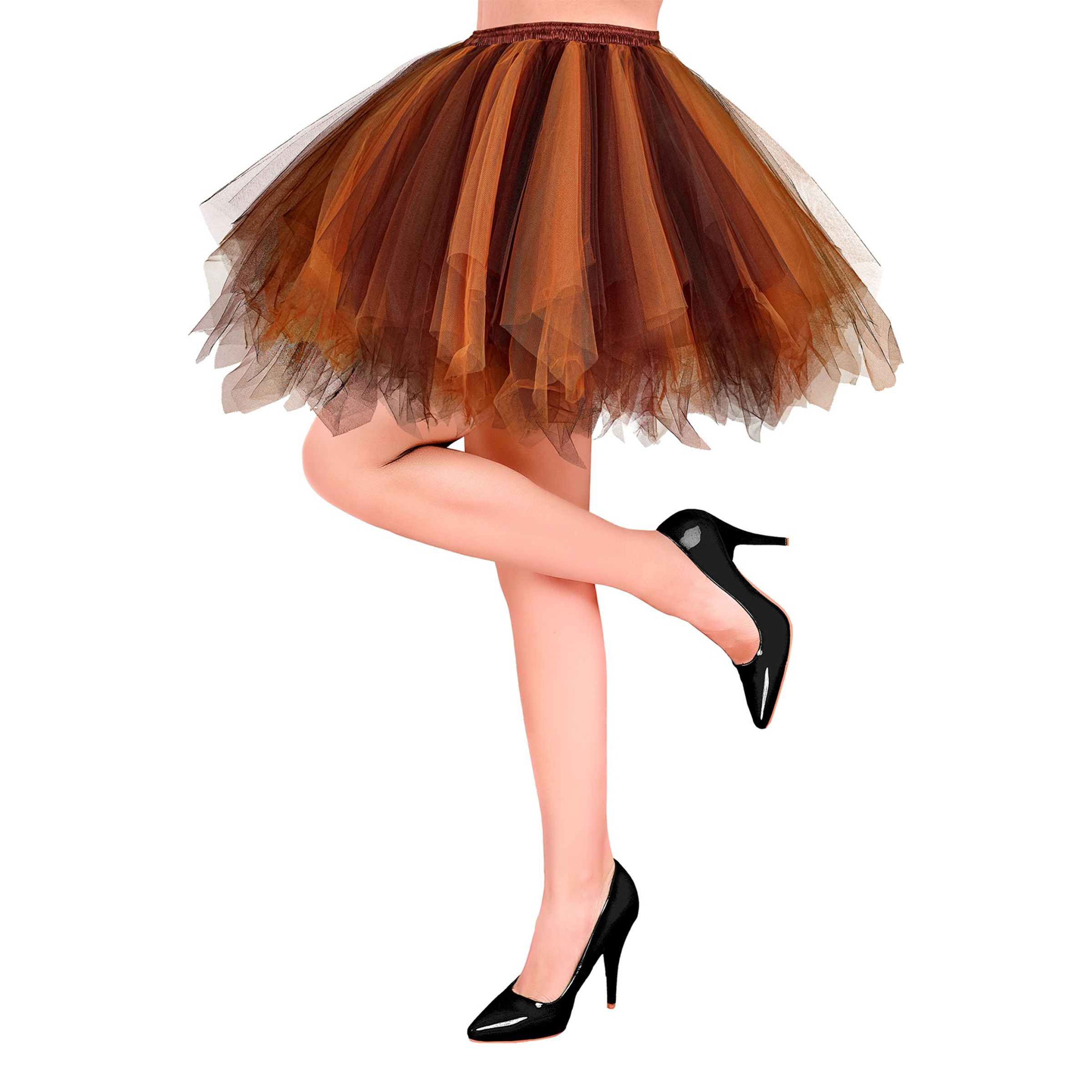 Tyllkjol Mörkbrun - One size | Hem - Maskerad - Tillbehör - Maskeradaccessoarer | Party Outlet