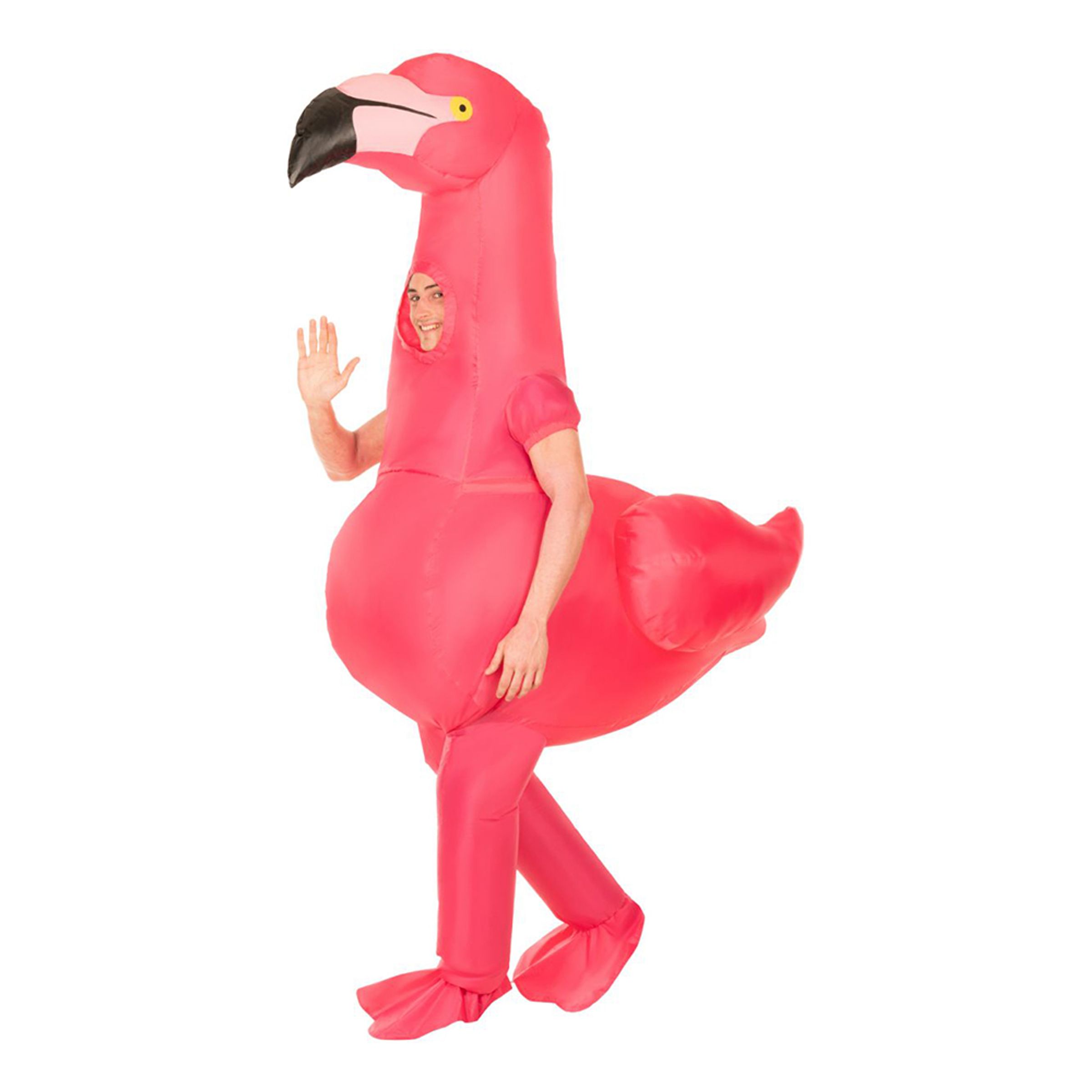 Läs mer om Uppblåsbar Flamingo Maskeraddräkt - One size