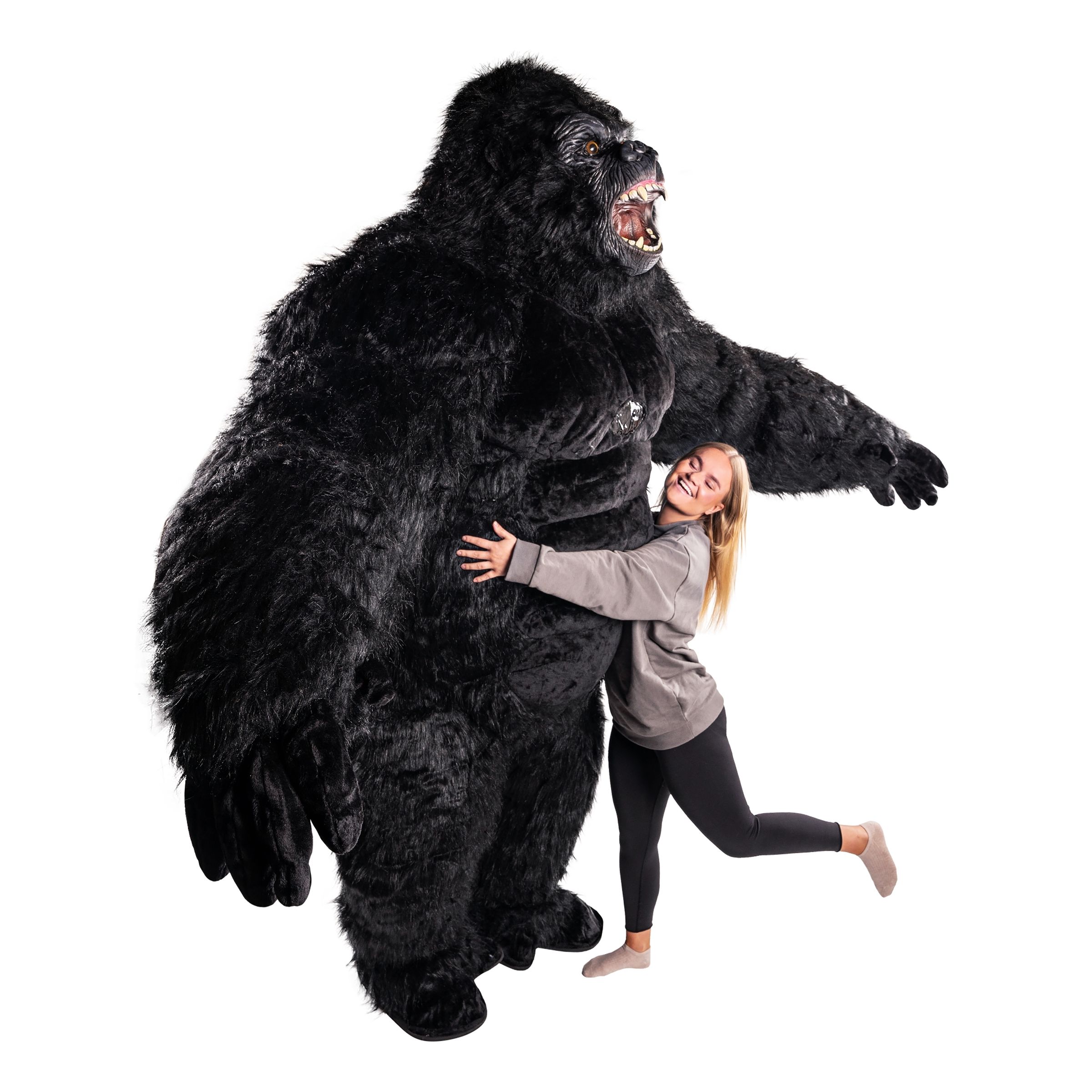 Läs mer om Uppblåsbar Gigantisk Gorilla Maskeraddräkt - One size