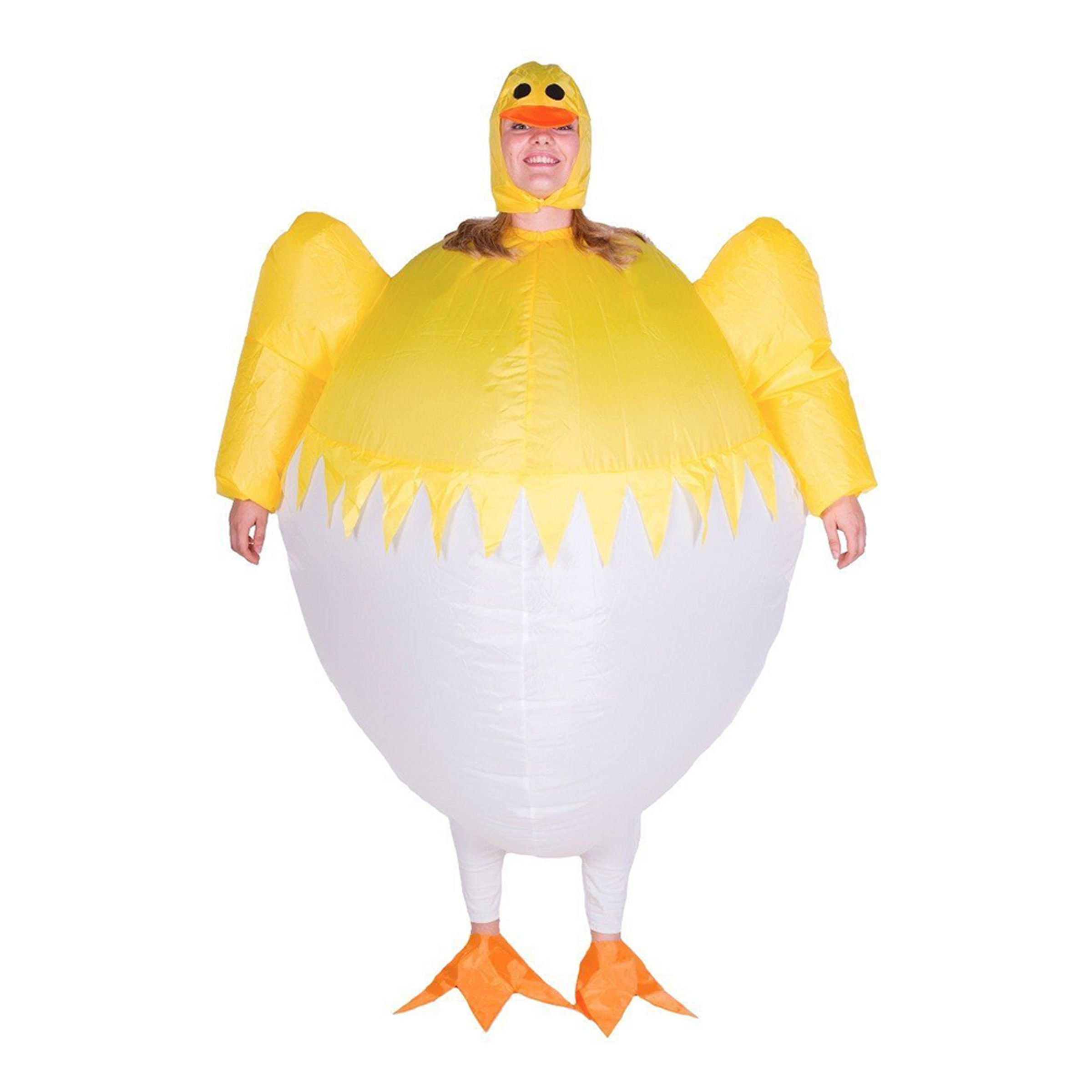 Uppblåsbar Kyckling i Ägg Maskeraddräkt - One size