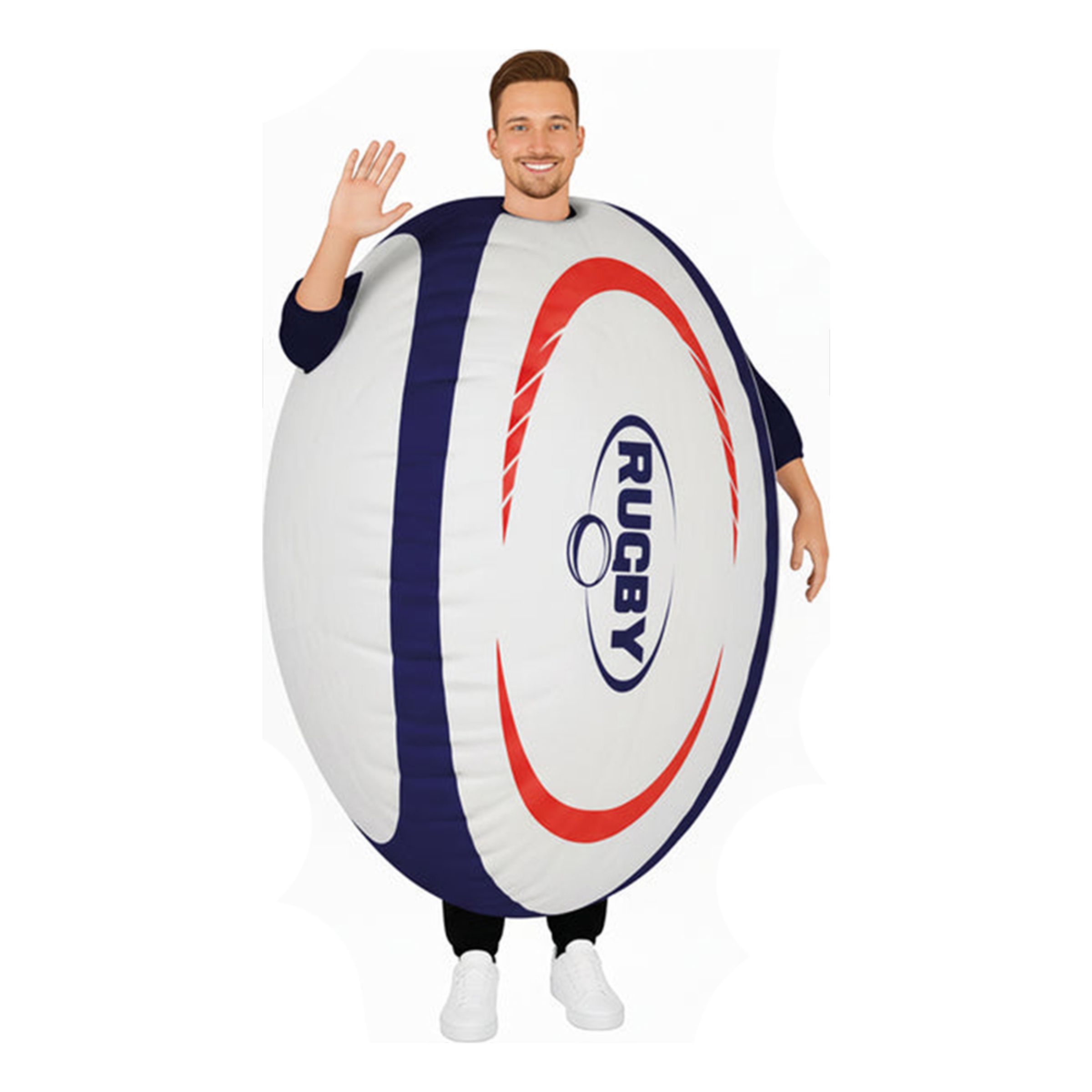 Uppblåsbar Rugbyboll Maskeraddräkt - One size | Hem - Maskerad - Maskeraddräkter - Maskotdräkter | Pryloteket