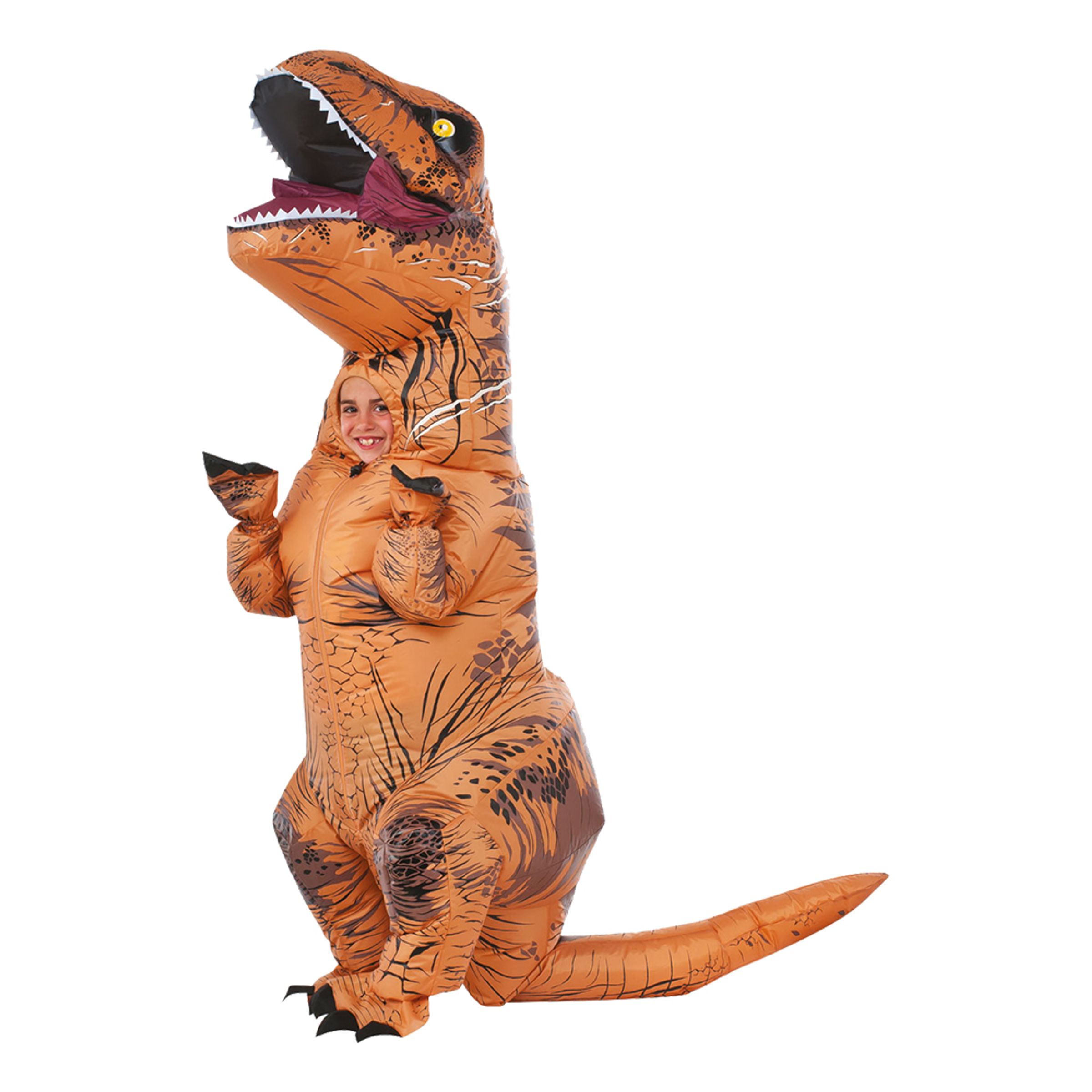 Dinosauriedräkter - Uppblåsbar T-rex Barn Maskeraddräkt - One size