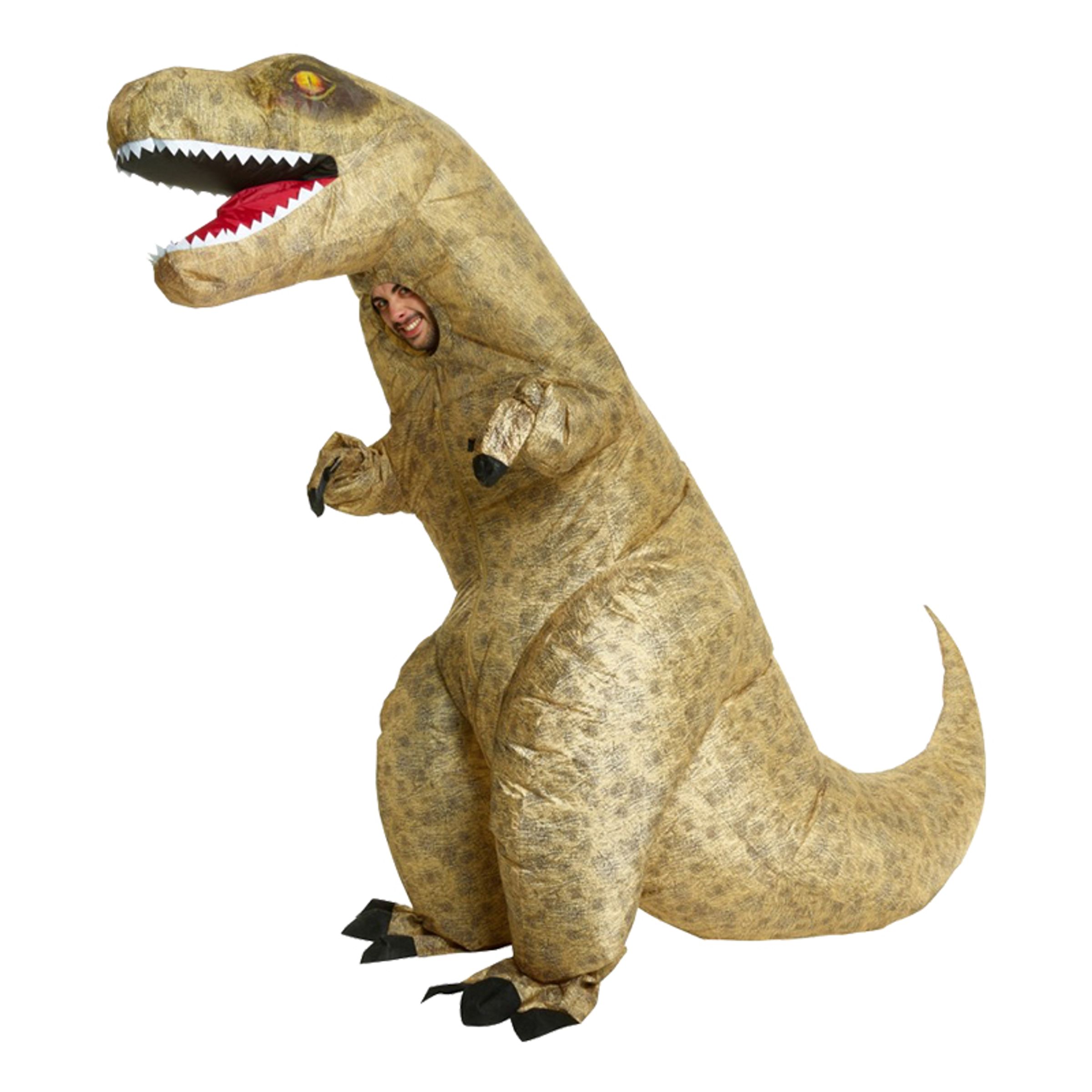 Dinosauriedräkter - Uppblåsbar T-Rex Dinosaurie Maskeraddräkt - One size