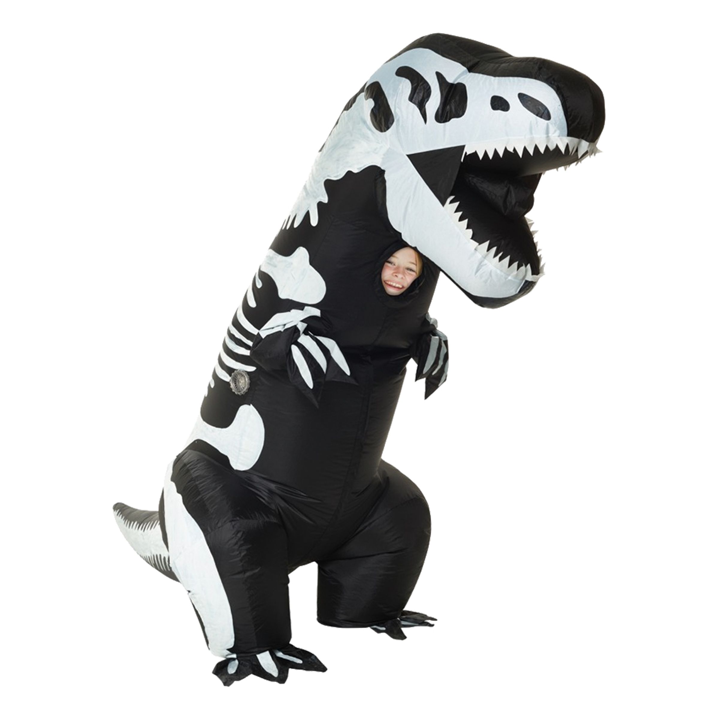 Dinosauriedräkter - Uppblåsbar T-Rex Skelett Barn Maskeraddräkt - One size