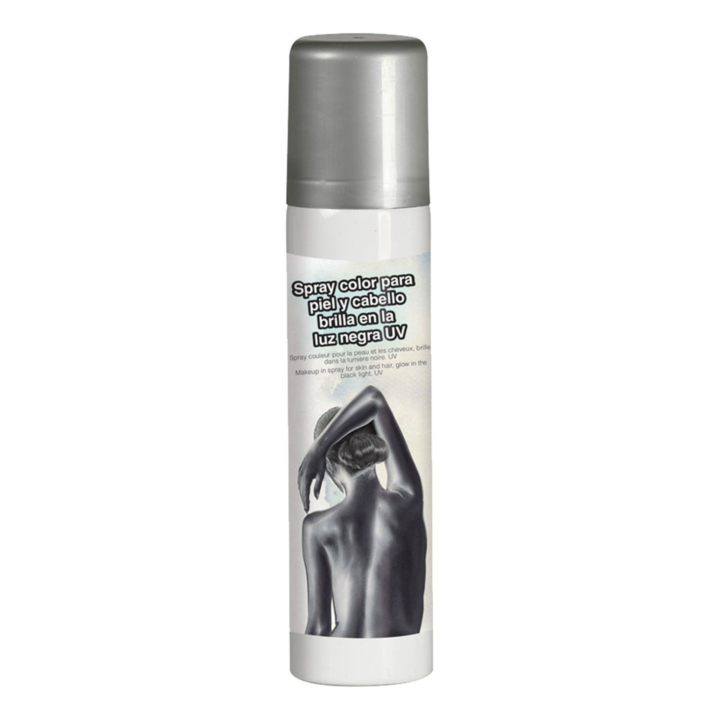 UV Ansikts- & Kroppsfärg Spray - Silver