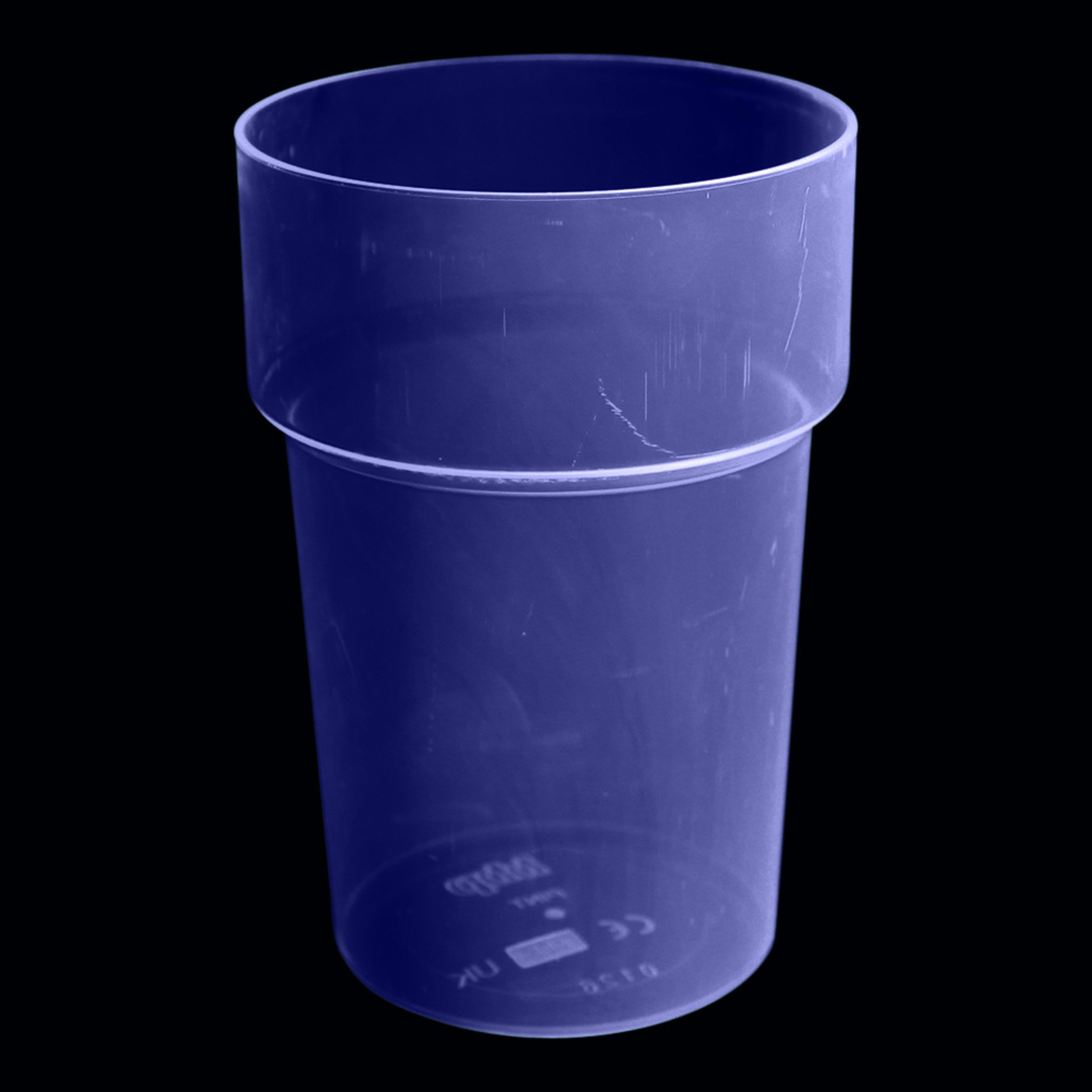 UV Neon Ölglas - 4-pack Blå