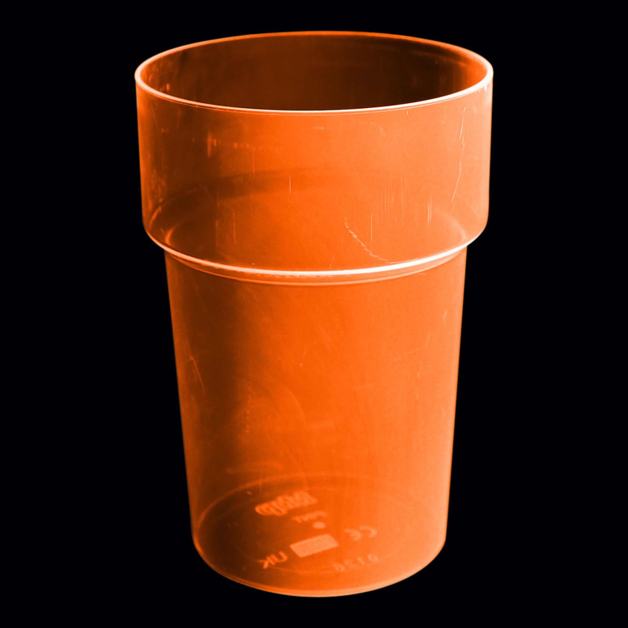 Läs mer om UV Neon Ölglas - 4-pack Orange