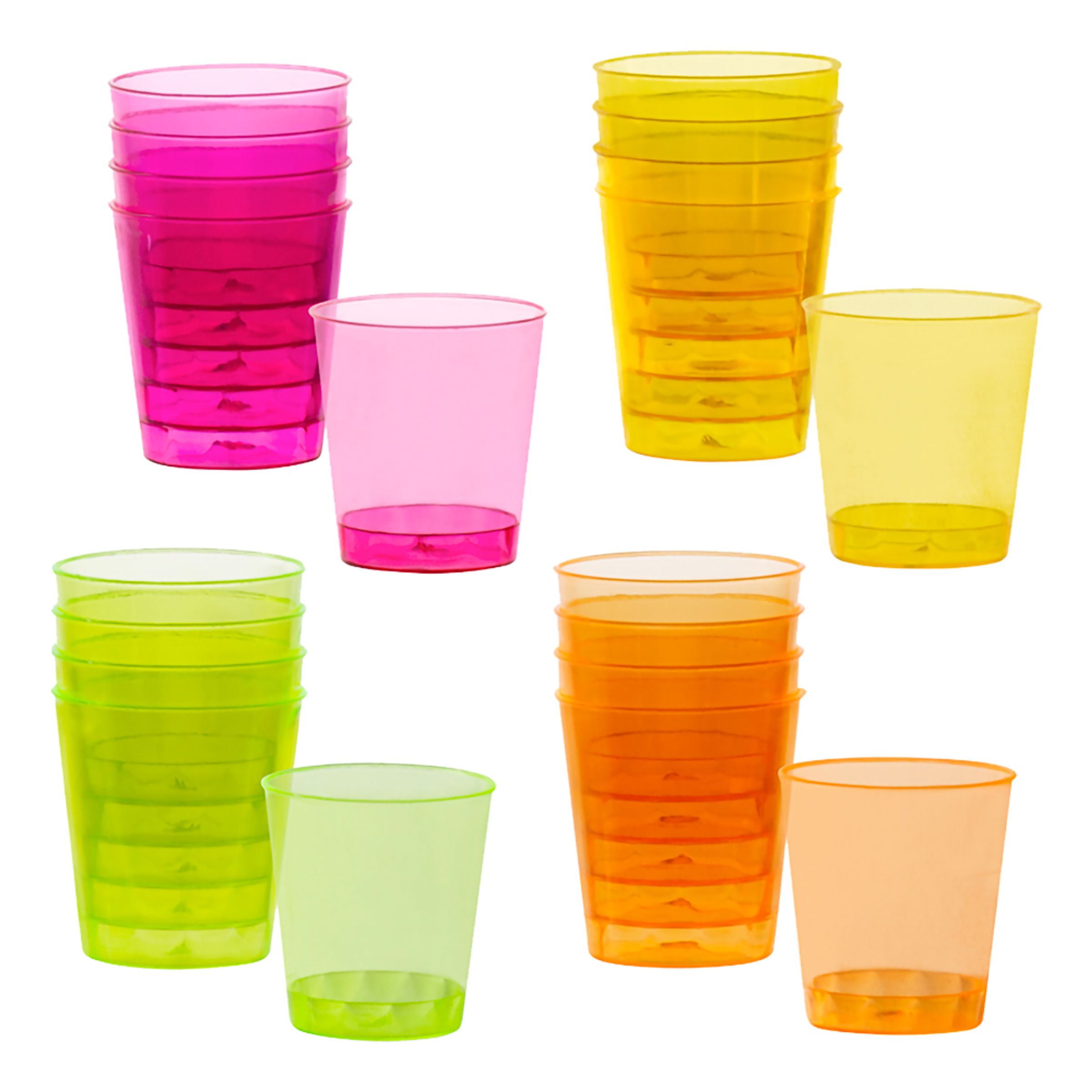 UV Neon Shotglas - 20-pack