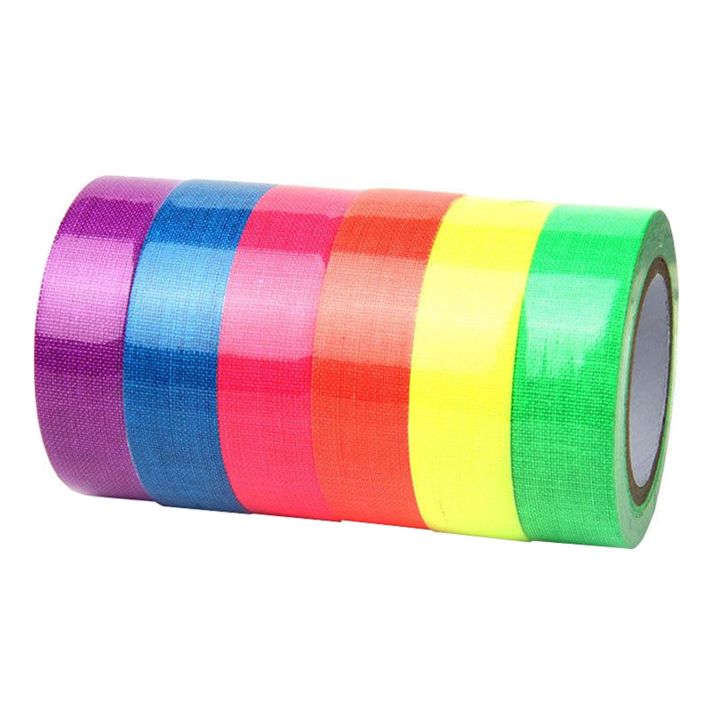 UV Neon Tejp - 6-pack 1,5x500 cm